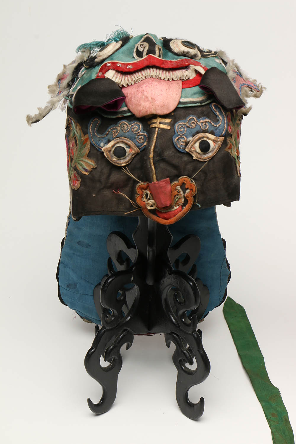 Children's Vintage Chinese Double Faced Hats with Stands