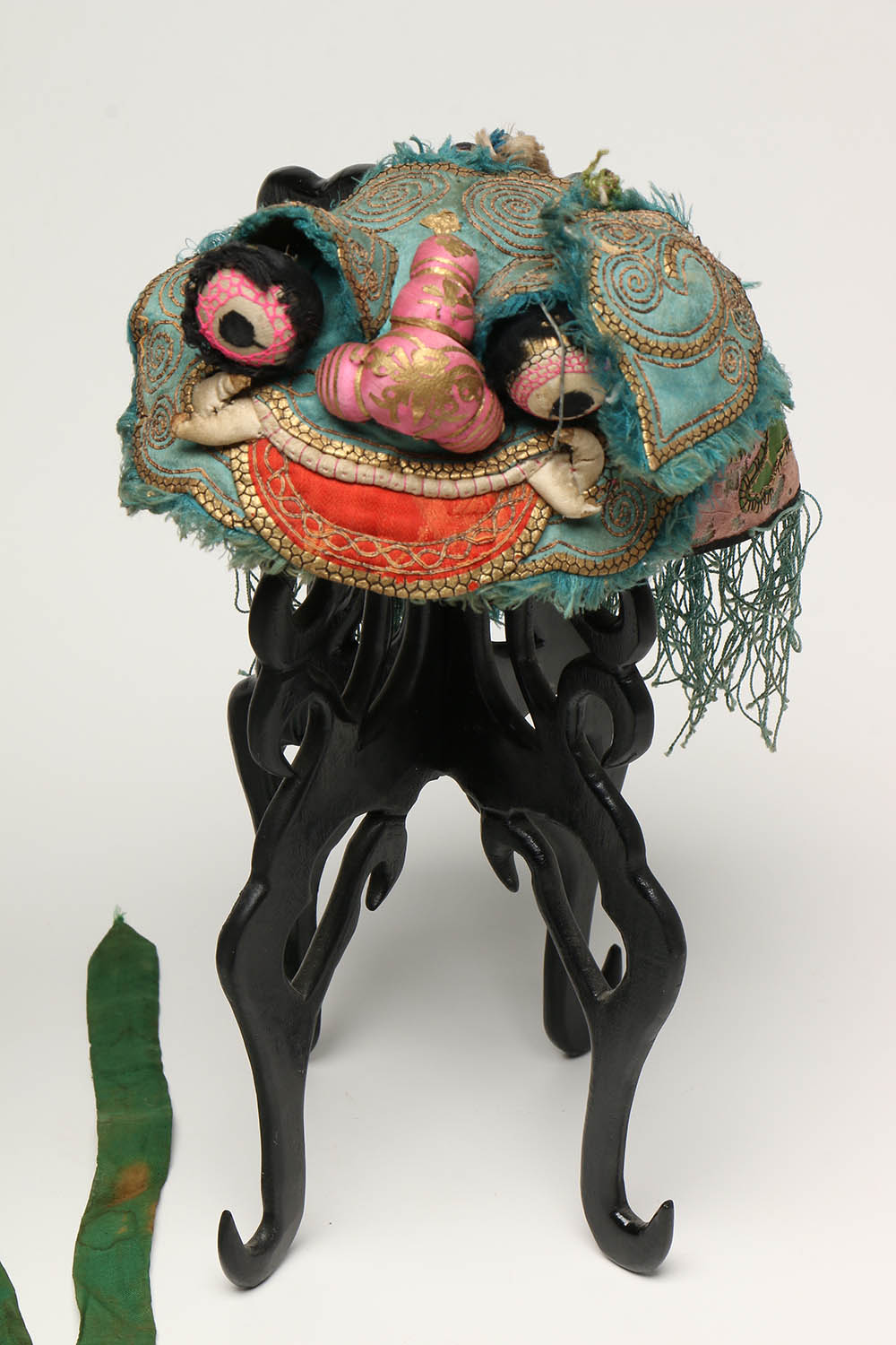 Children's Vintage Chinese Double Faced Hats with Stands