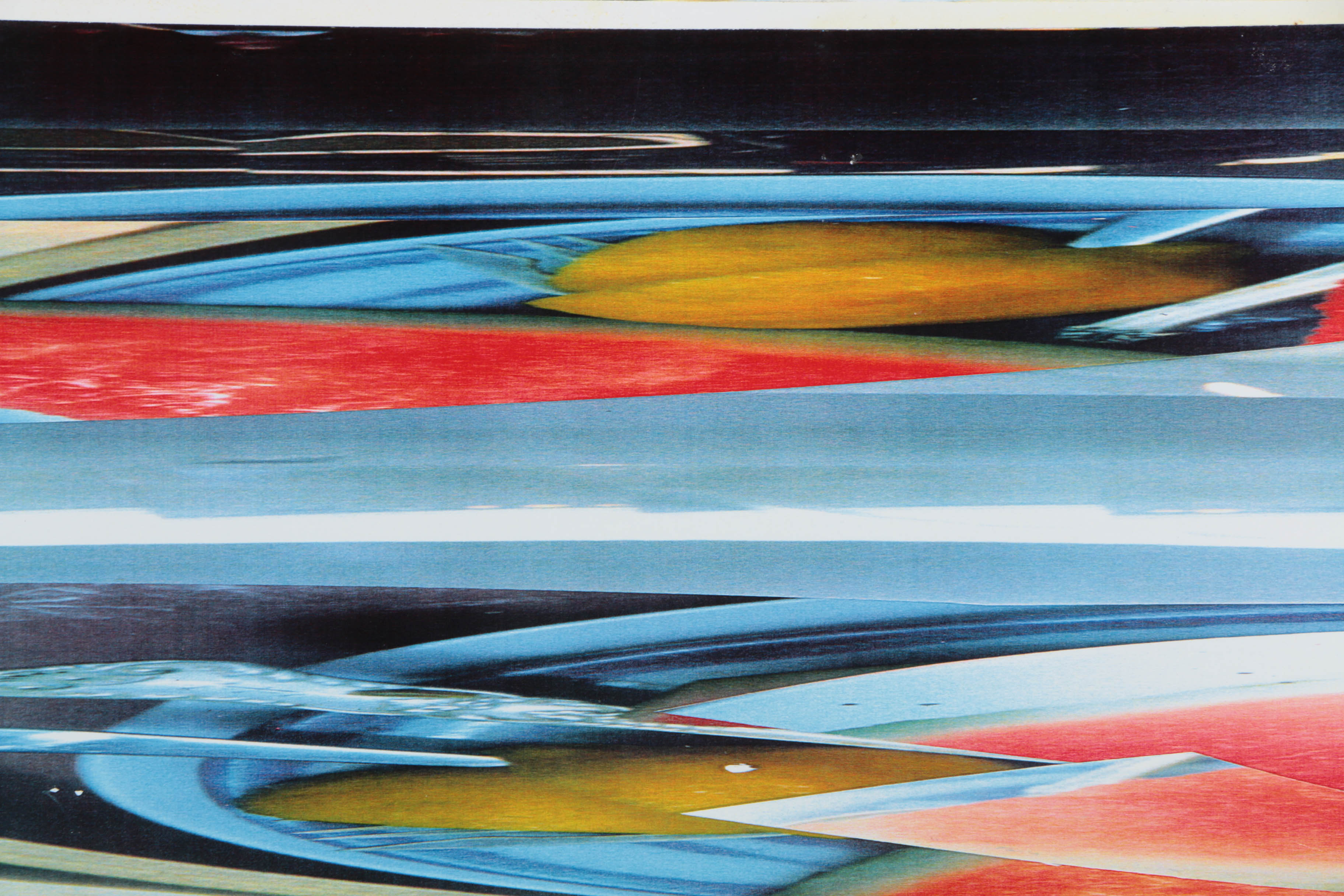 Don Werner Mixed Media Collage on Paper Colorful Abstract Composition