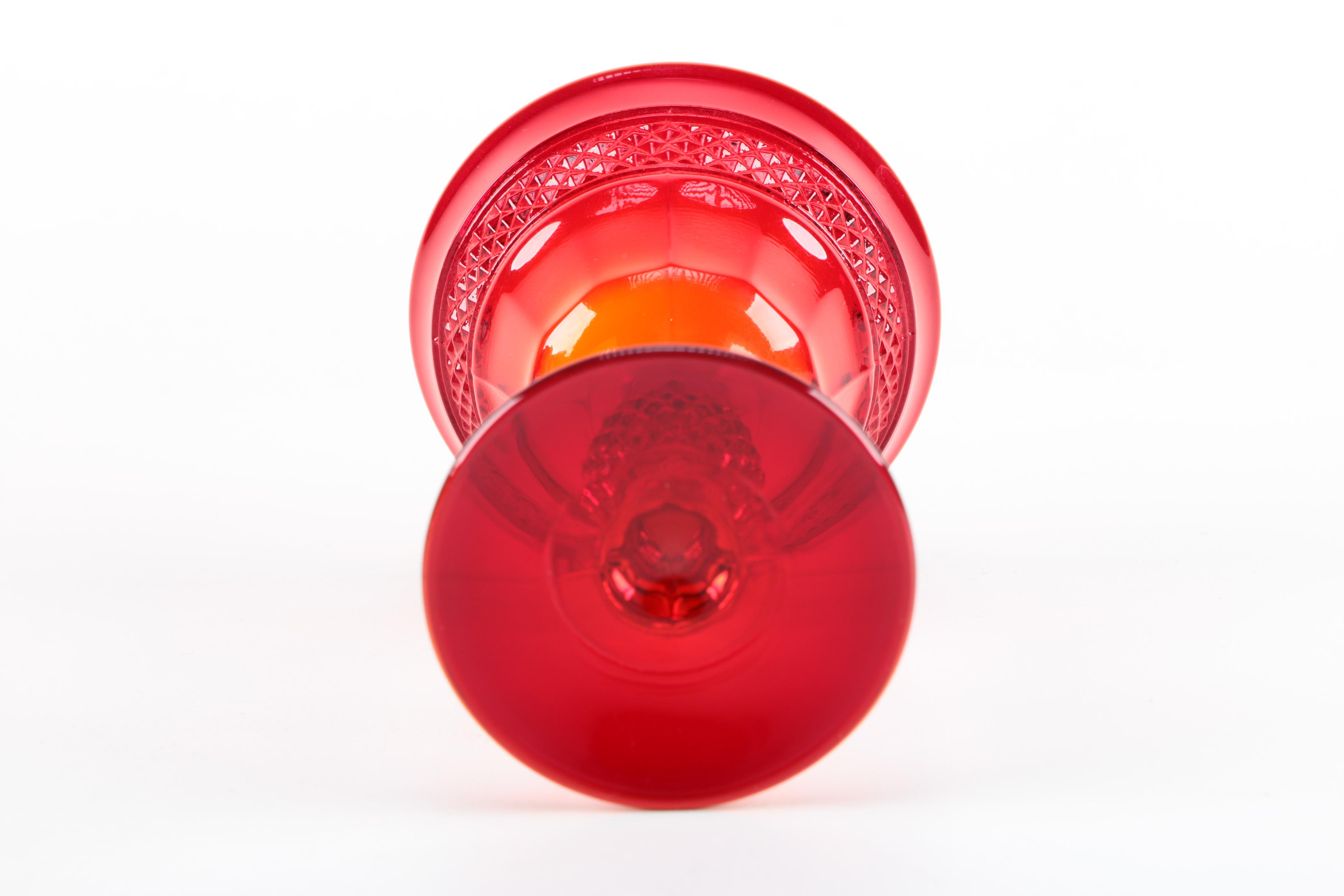 Vintage Viking "Mt. Vernon Red" Liquor Cocktail Glasses