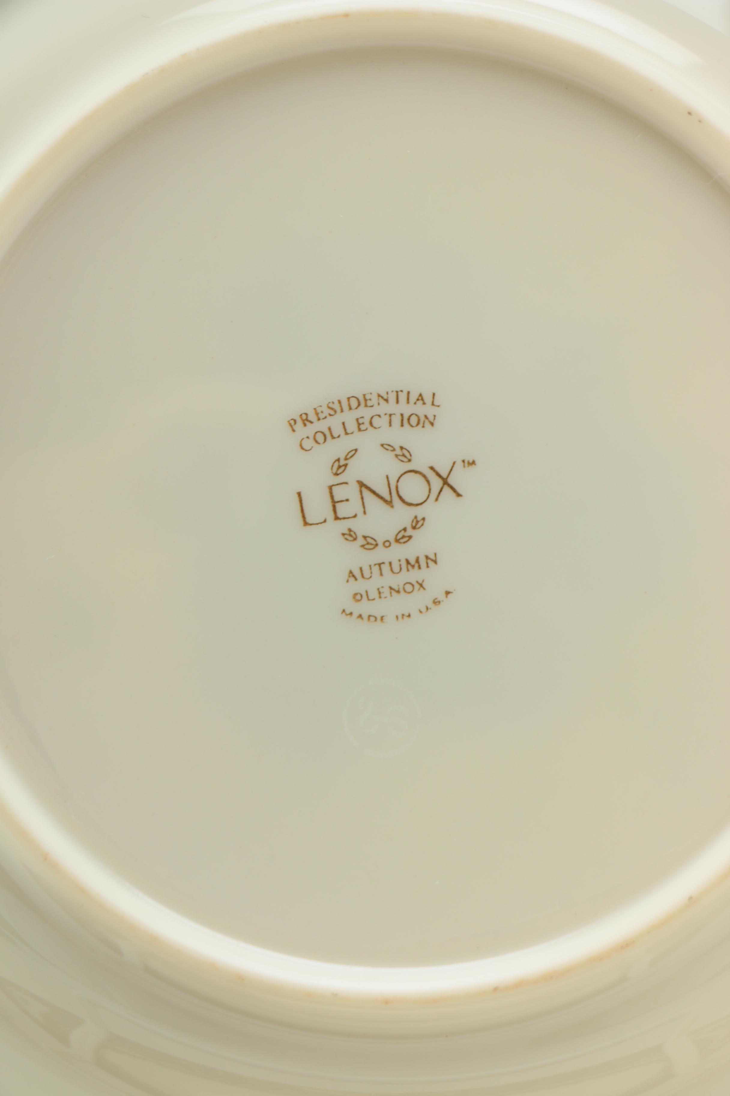 Lenox Presidential "Autumn" Bone China Tableware