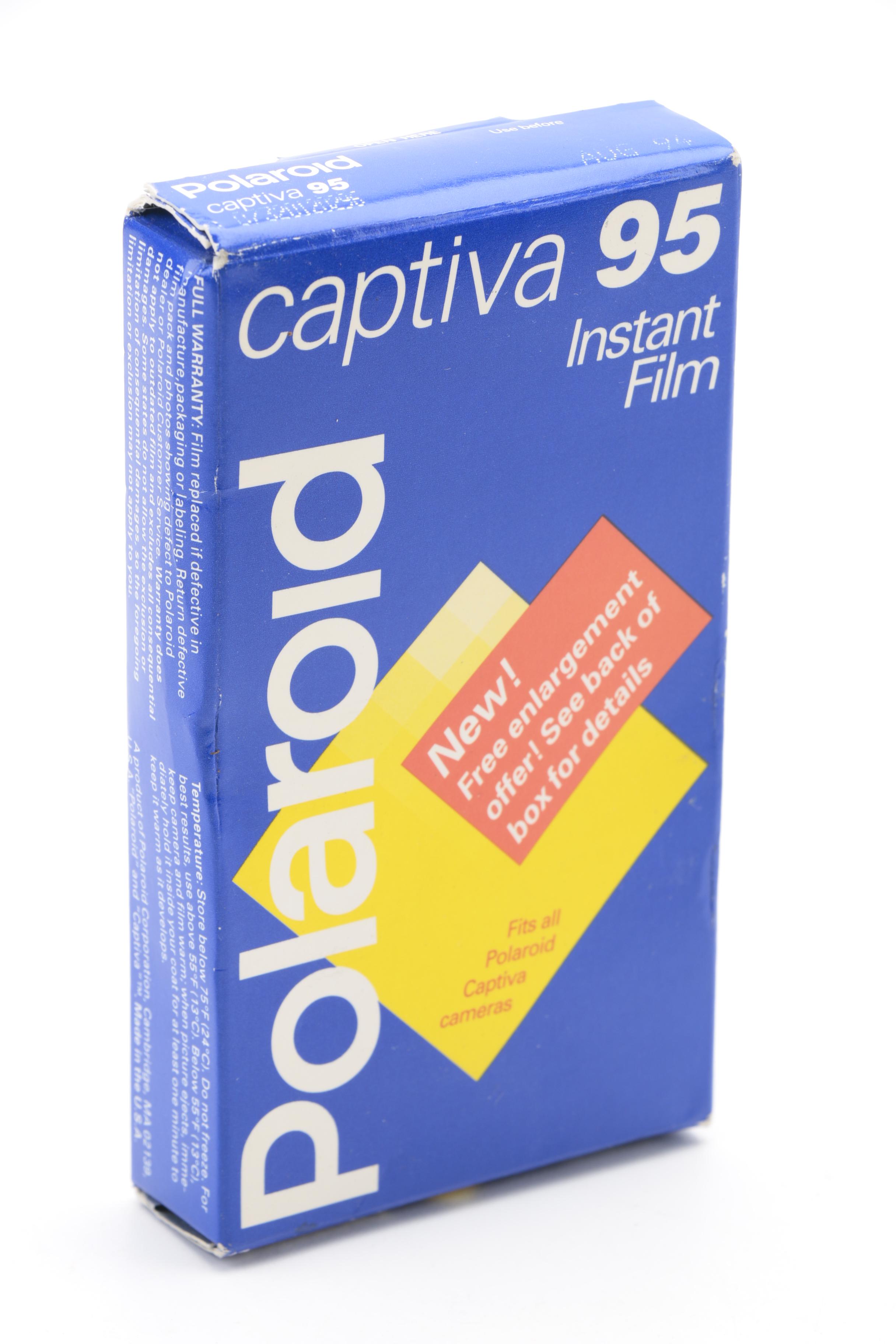 Silver Express Polaroid Camera with Two Boxes of Instant Film