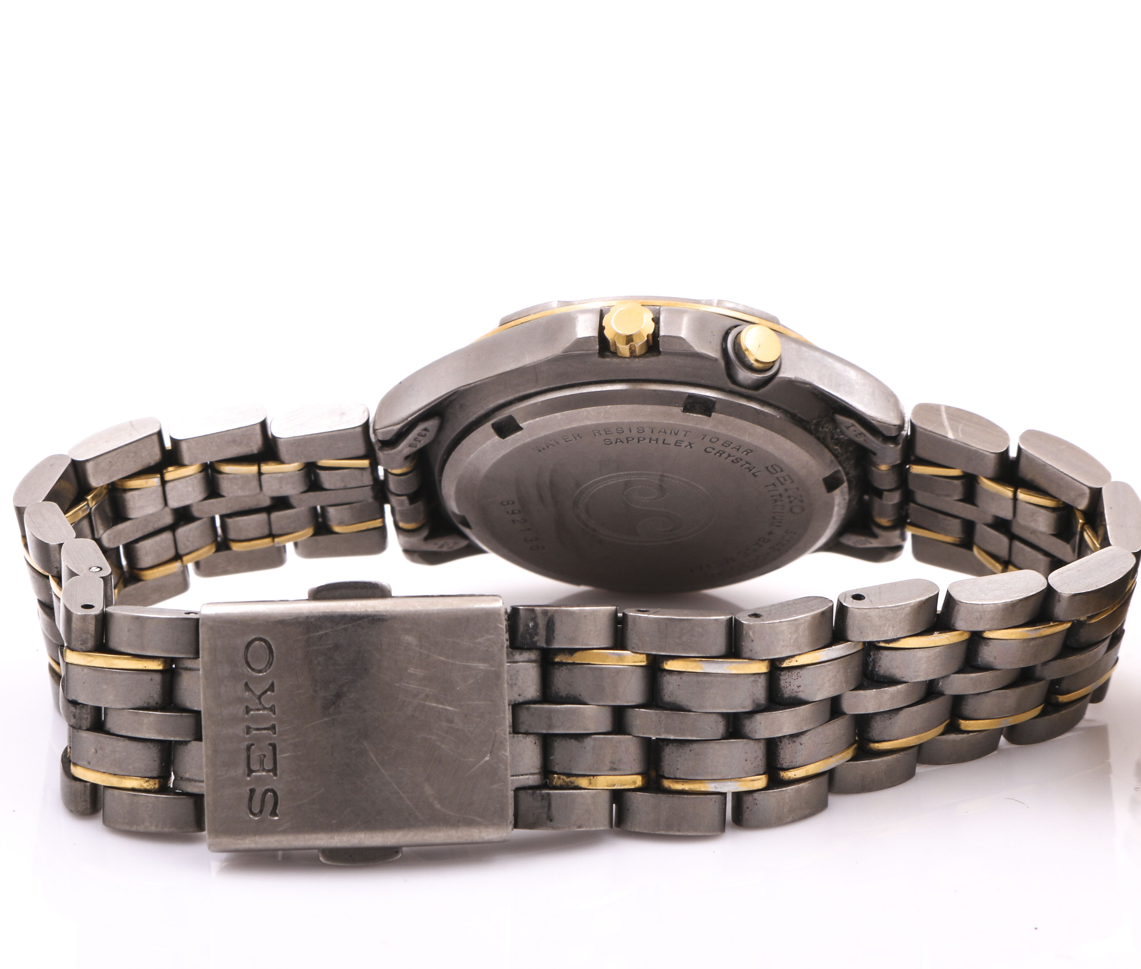 Assortment of Titanium, Steel and Gold Tone Seiko and Kenneth Cole Watches