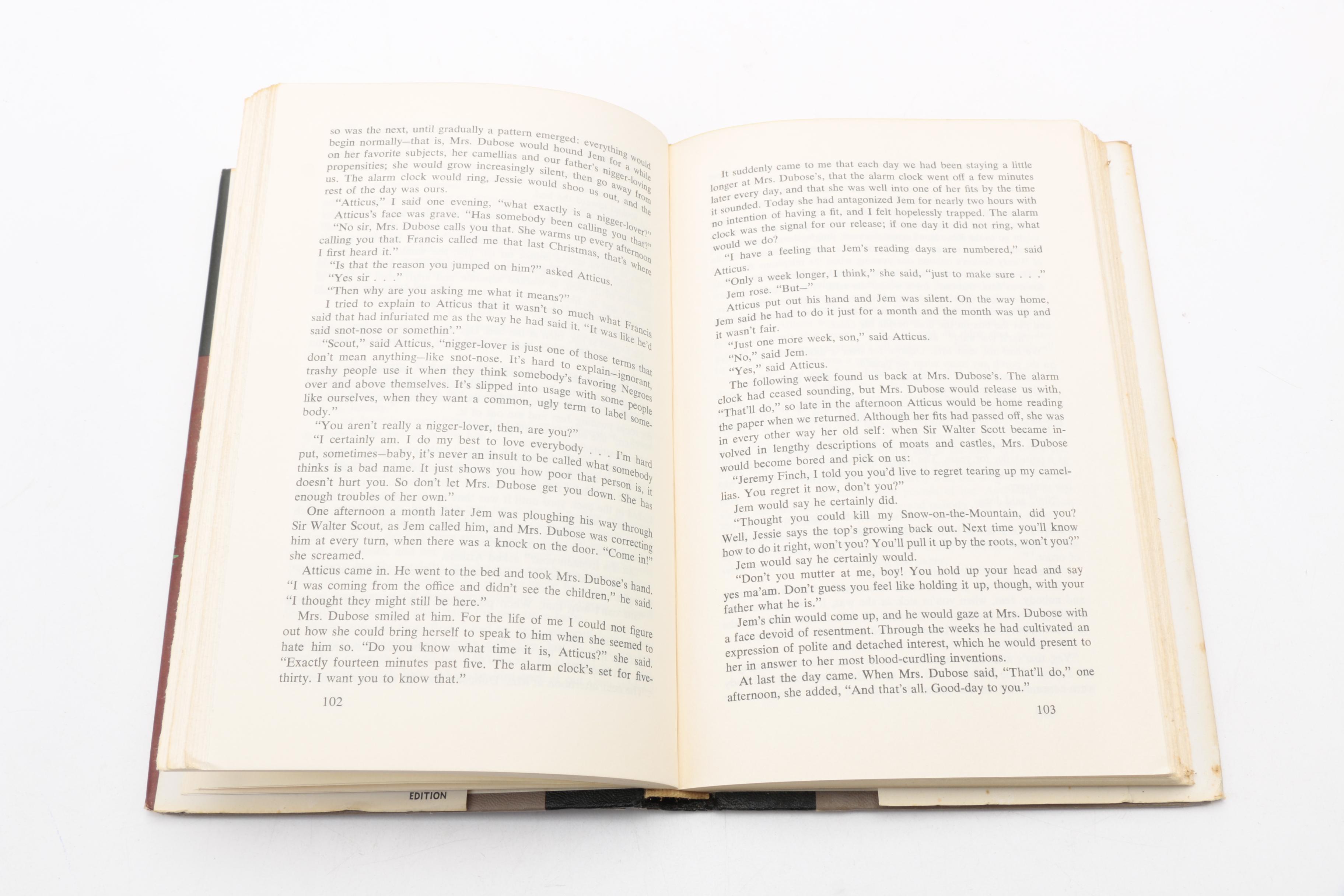 1960 First Book Club Edition "To Kill a Mockingbird" by Harper Lee