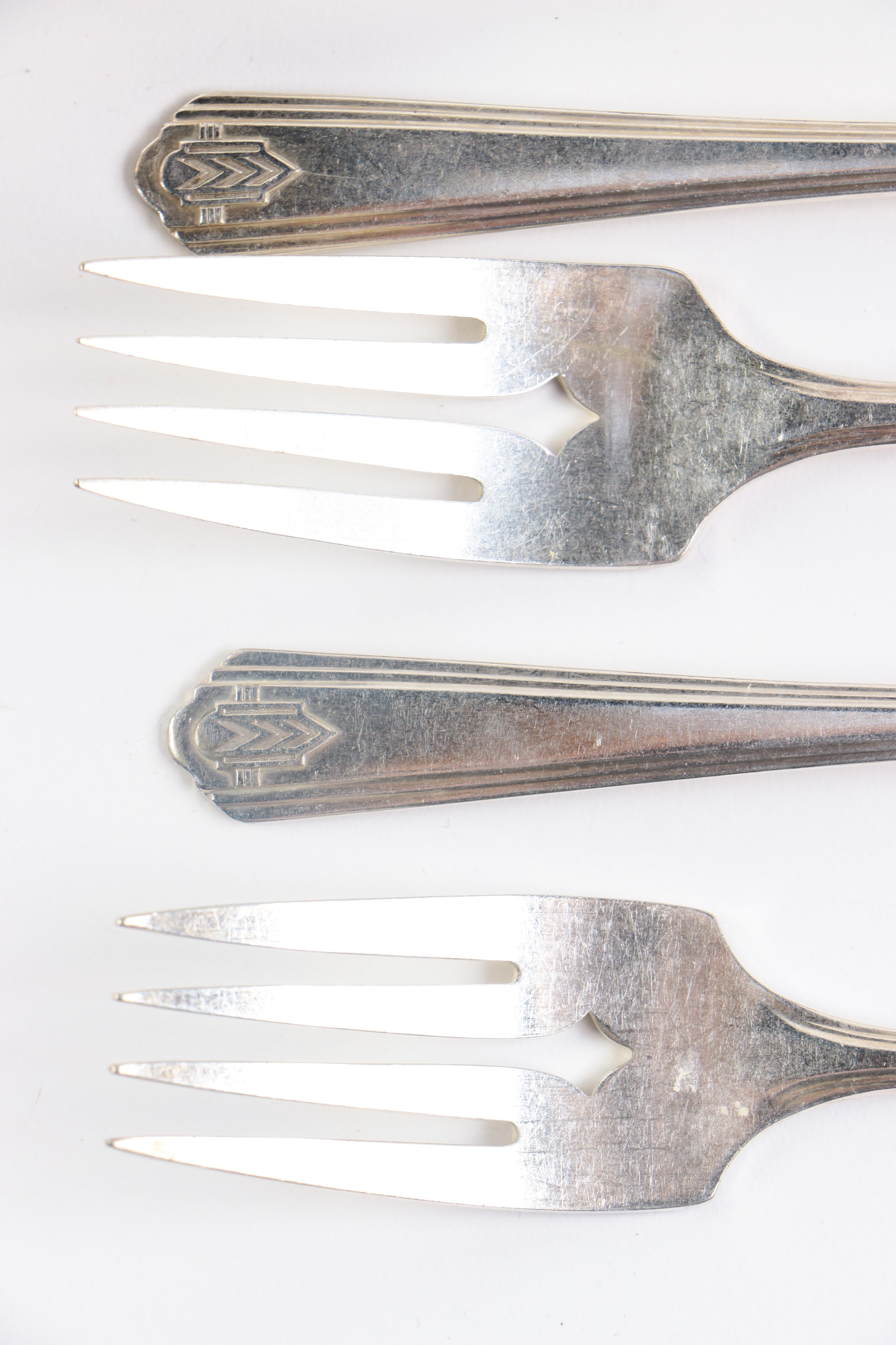 Wm. A. Rogers "Chevron" Silver Plate Flatware