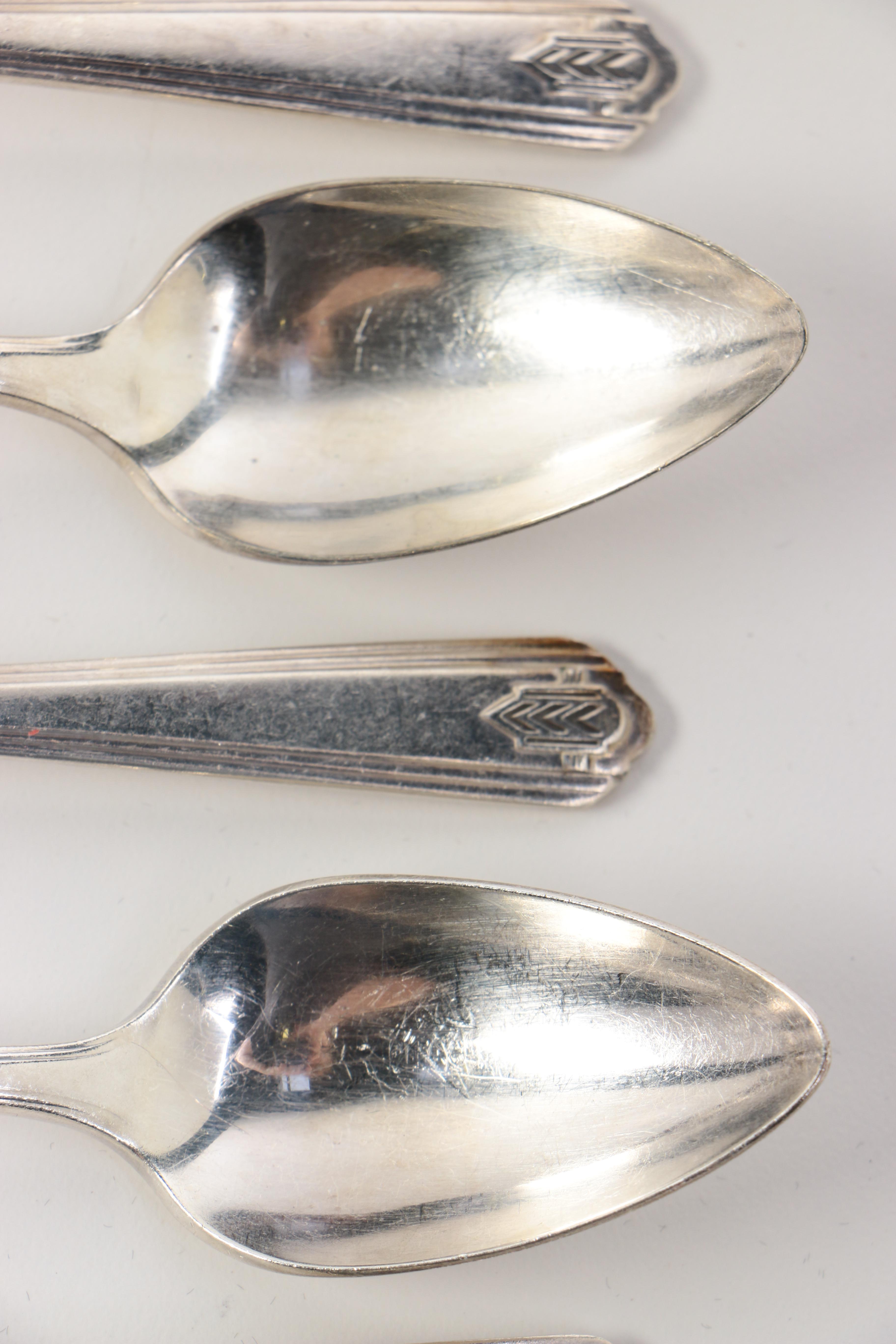 Wm. A. Rogers "Chevron" Silver Plate Flatware