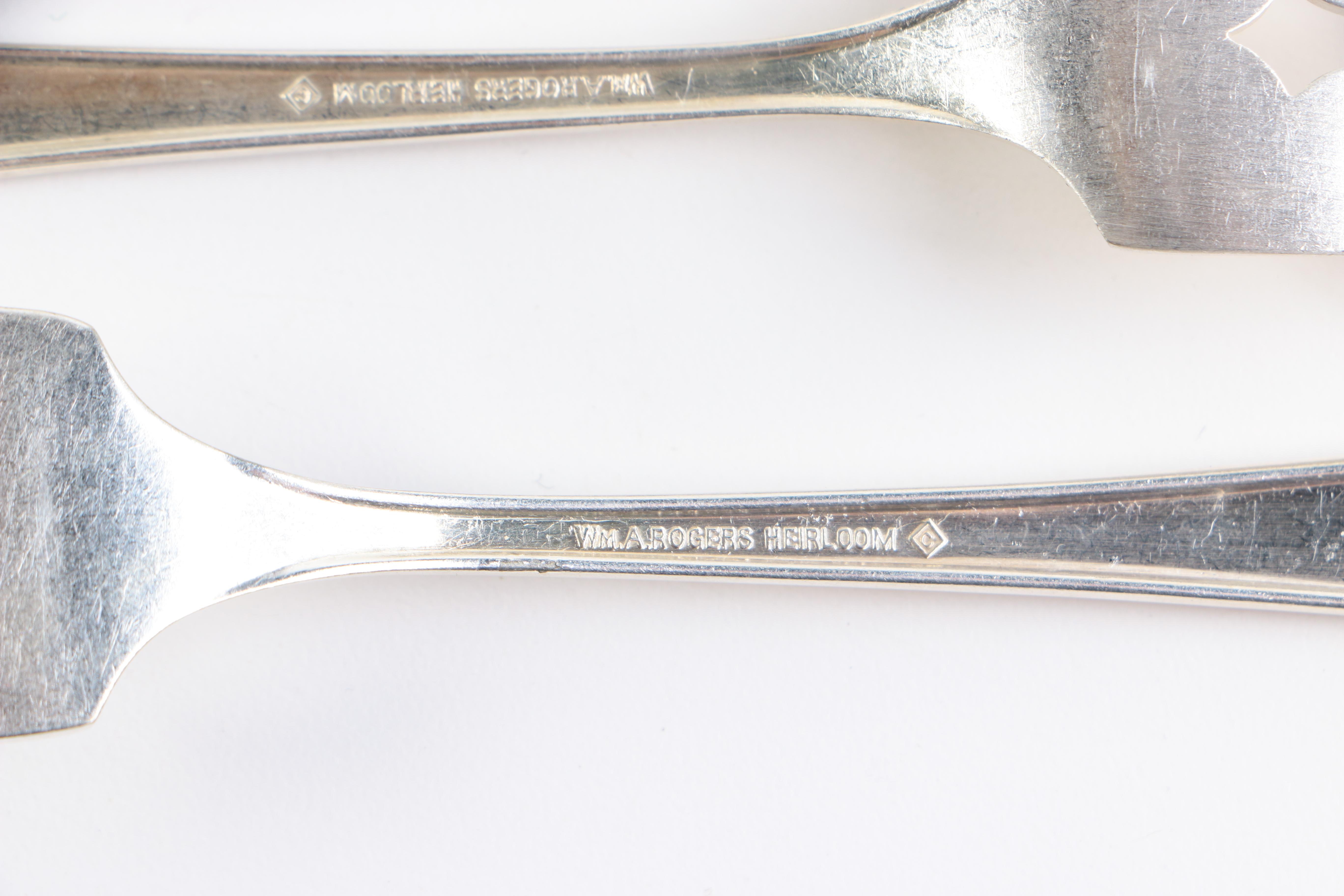 Wm. A. Rogers "Chevron" Silver Plate Flatware