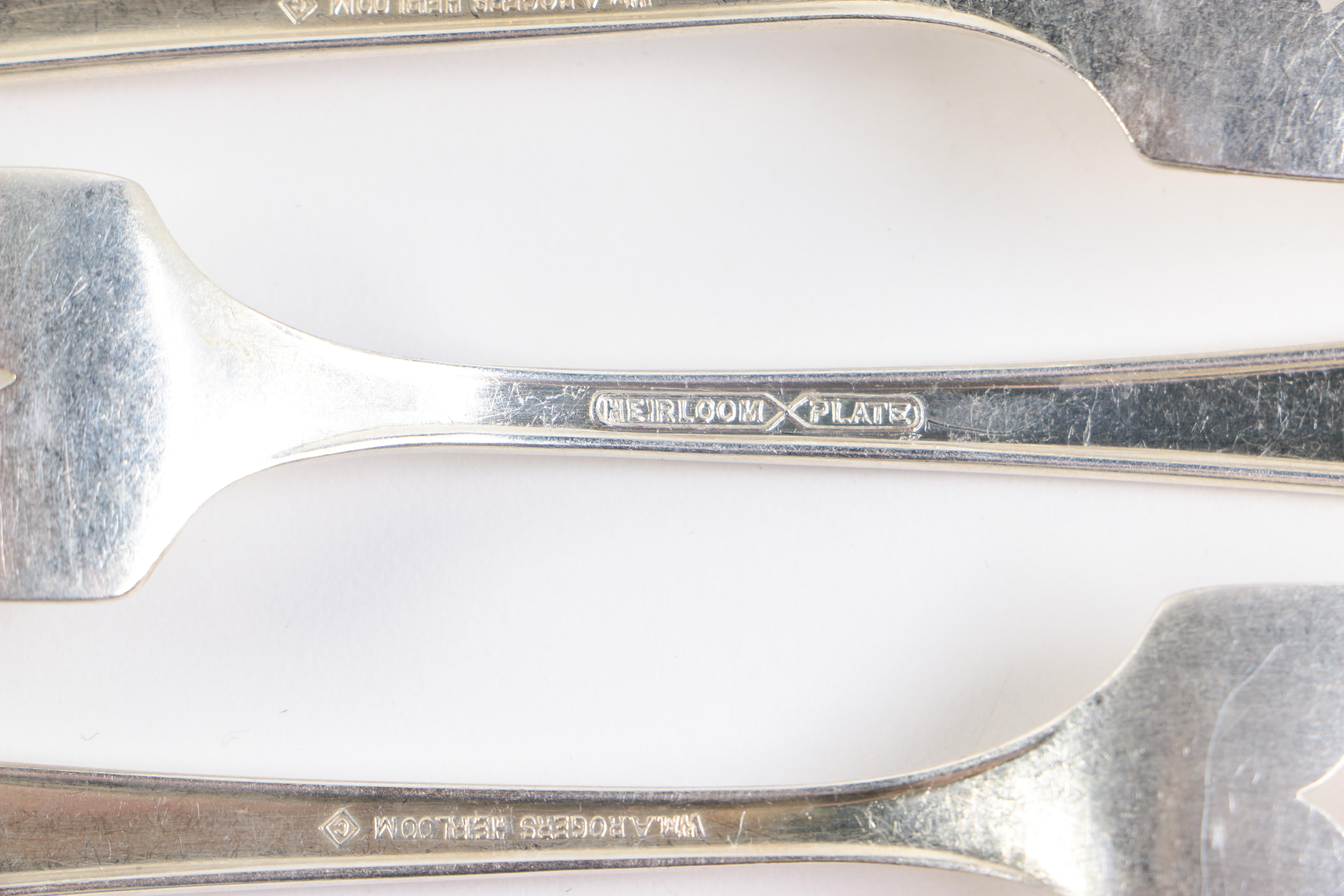 Wm. A. Rogers "Chevron" Silver Plate Flatware