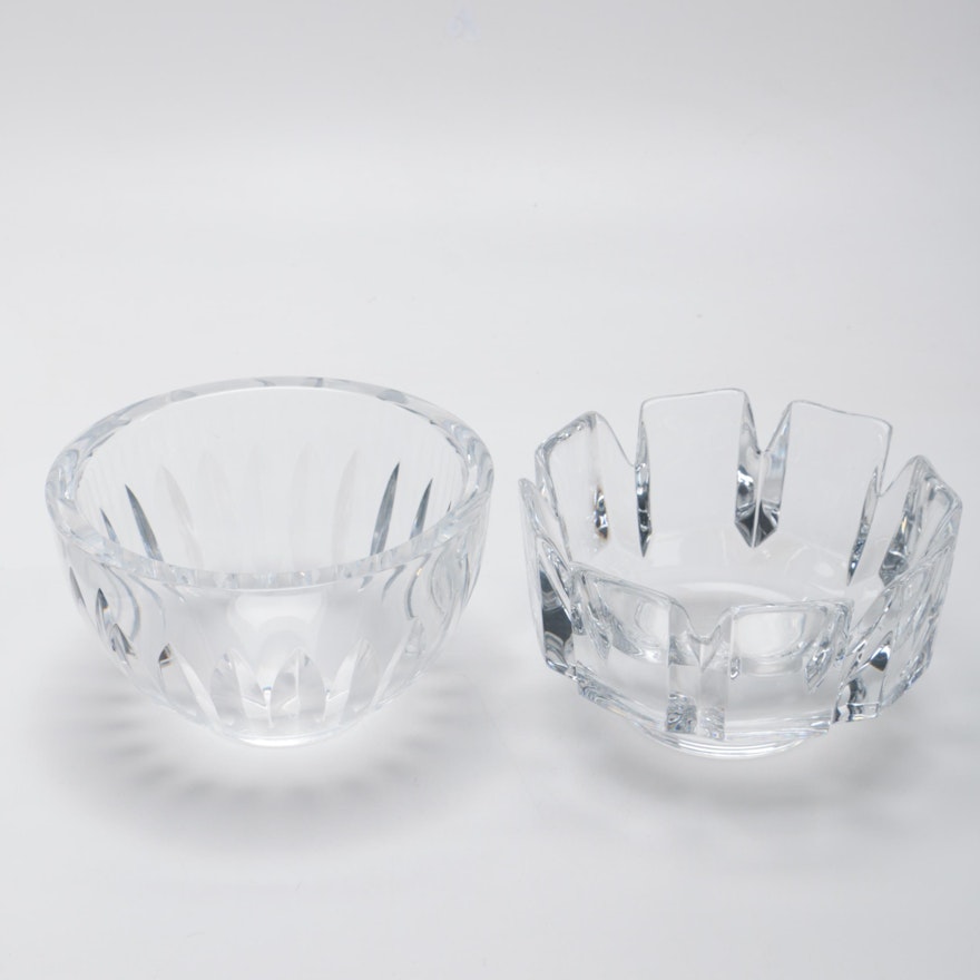 Group of Orrefors Crystal Bowls including a "Corona" Bowl