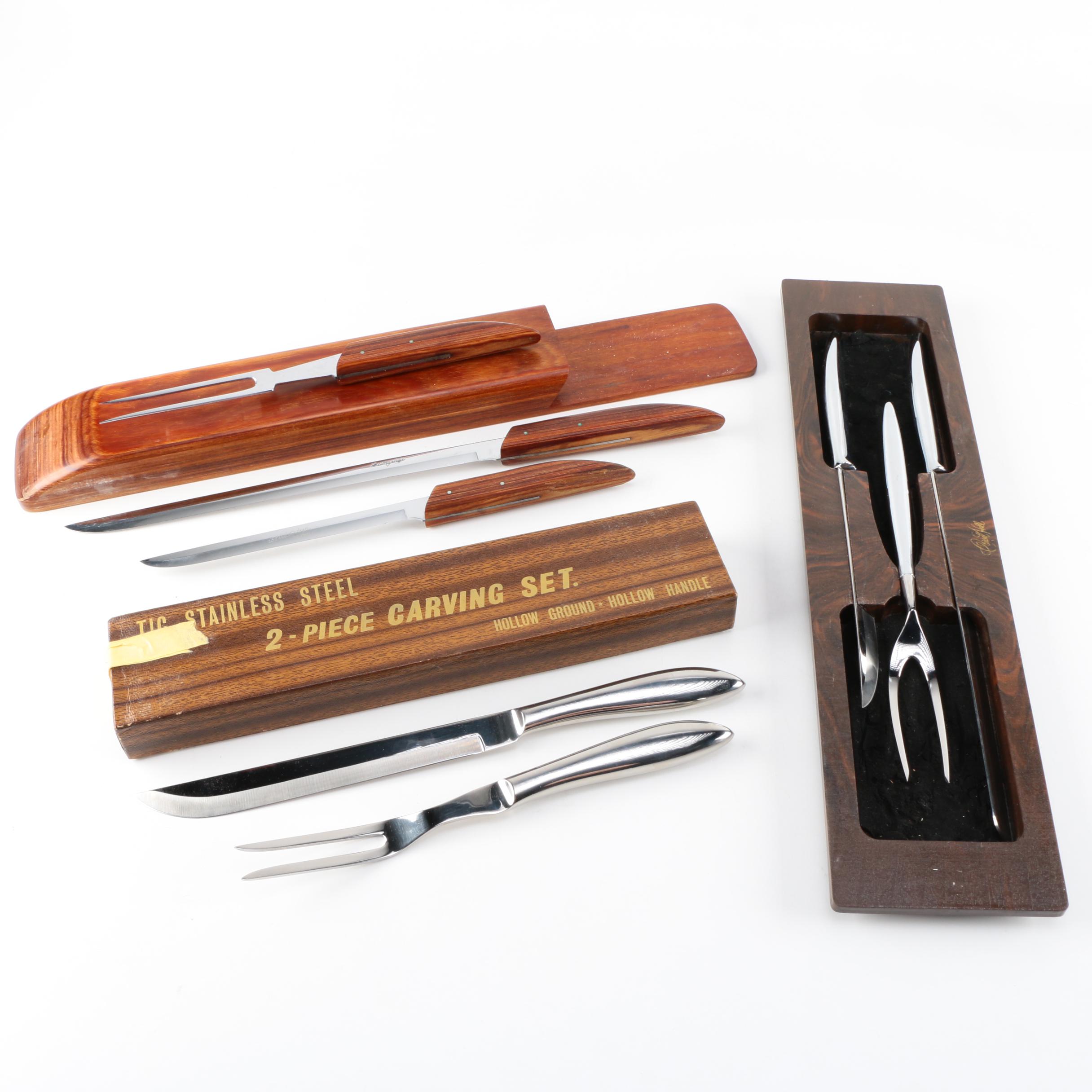 Mid-Century Modern Robeson Shuredge Gourmet Carving Utensil Set