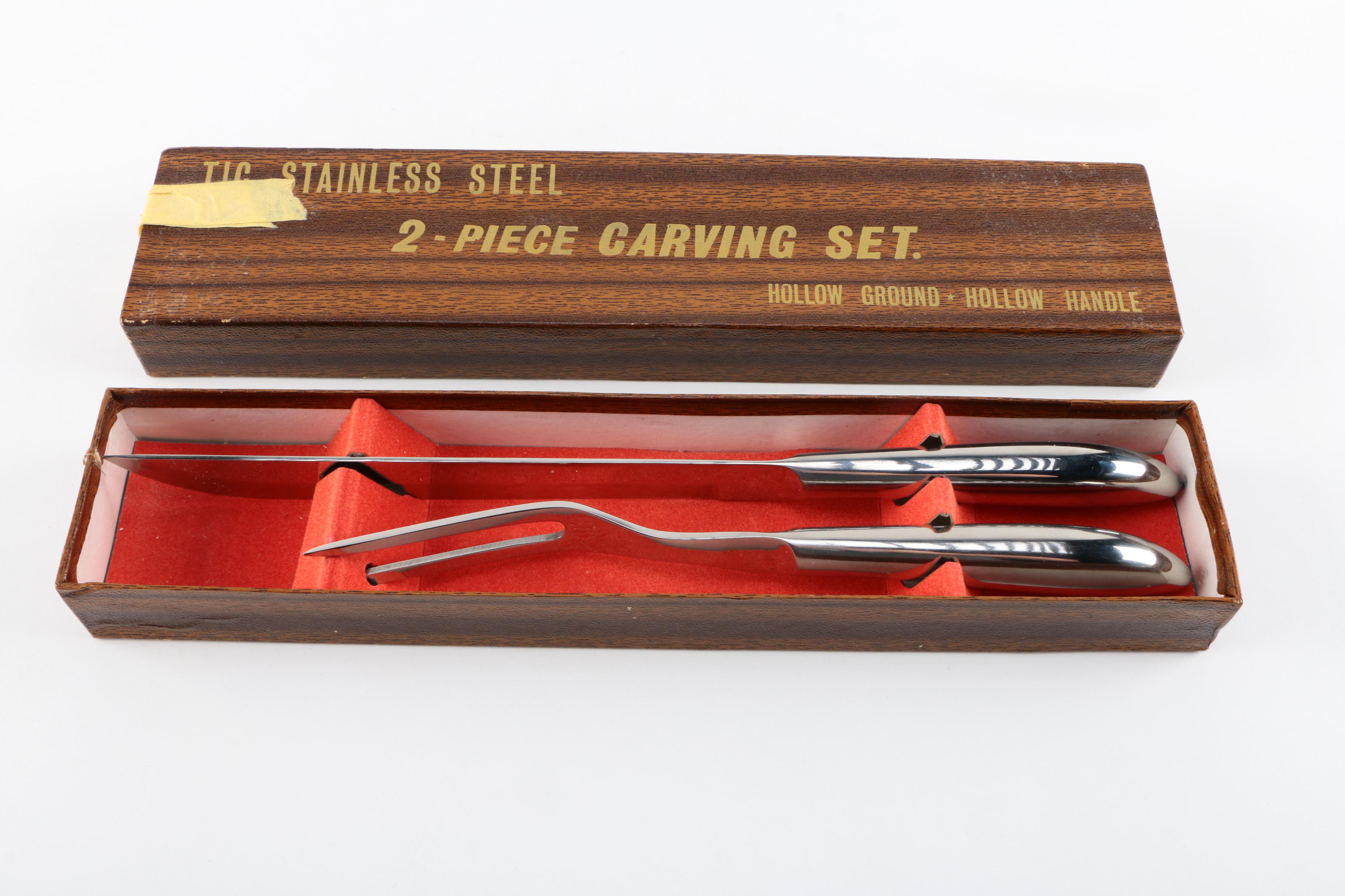 Mid-Century Modern Robeson Shuredge Gourmet Carving Utensil Set