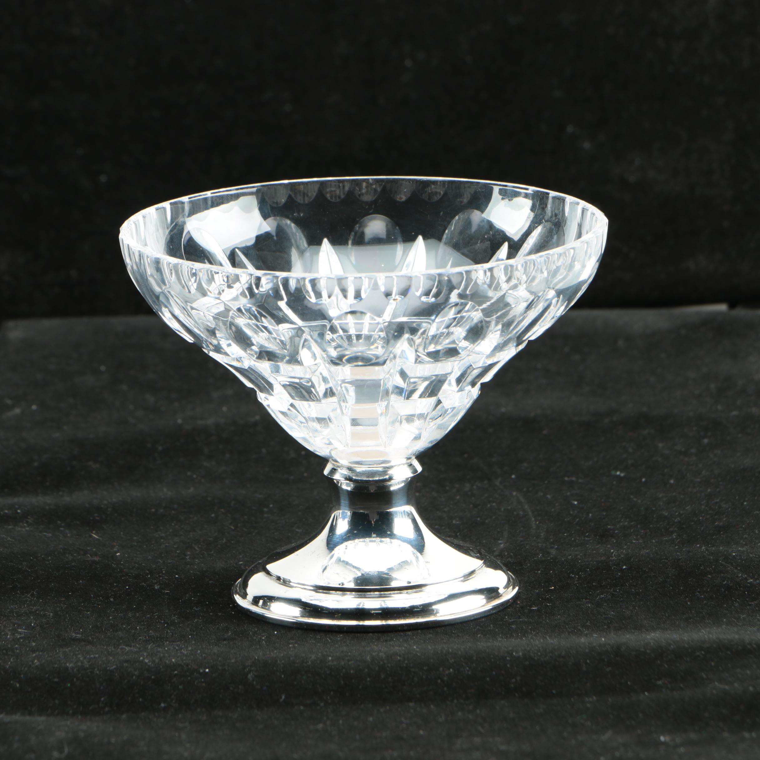 Hawkes Crystal Bowl with Sterling Silver Base