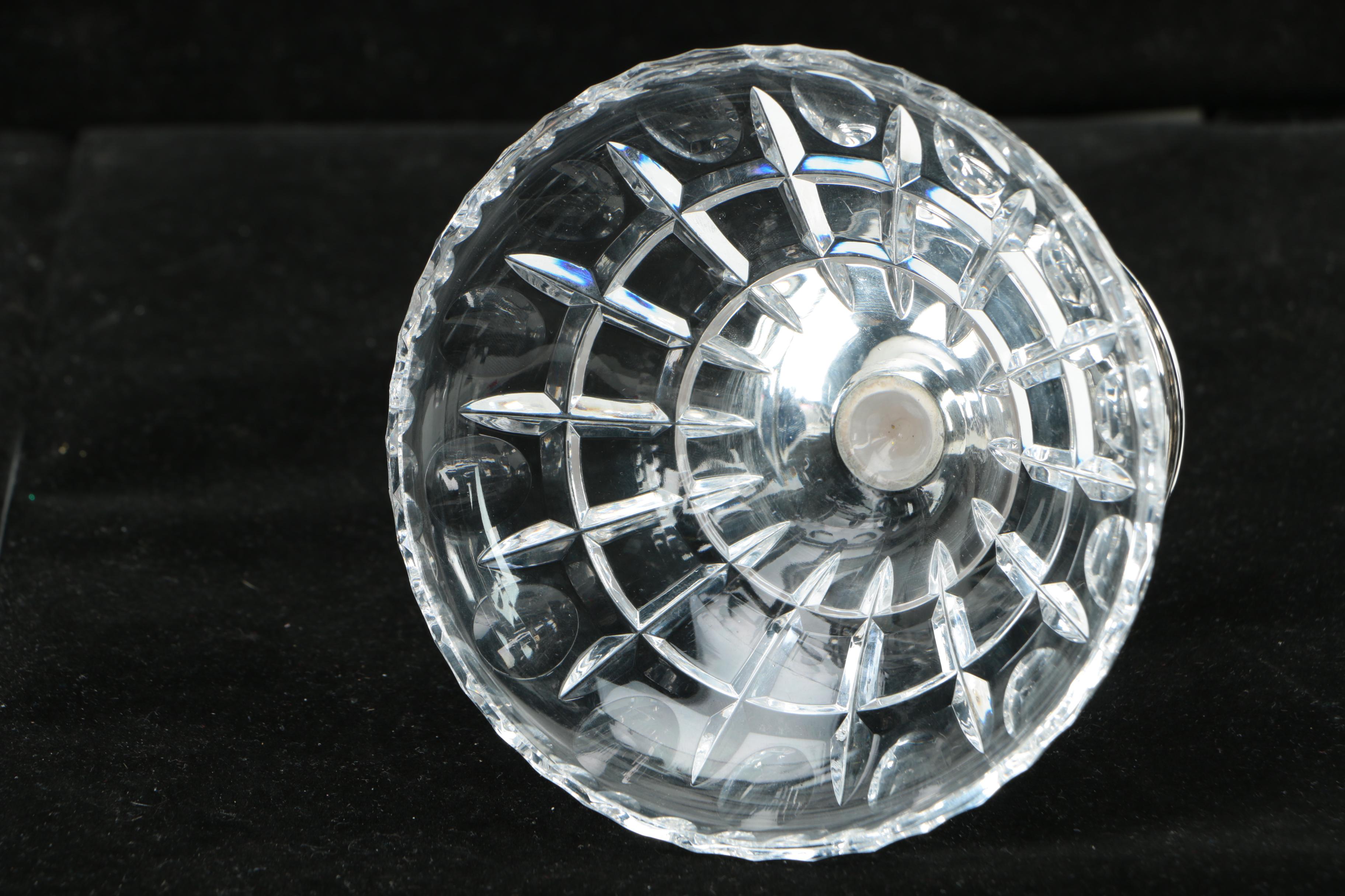 Hawkes Crystal Bowl with Sterling Silver Base