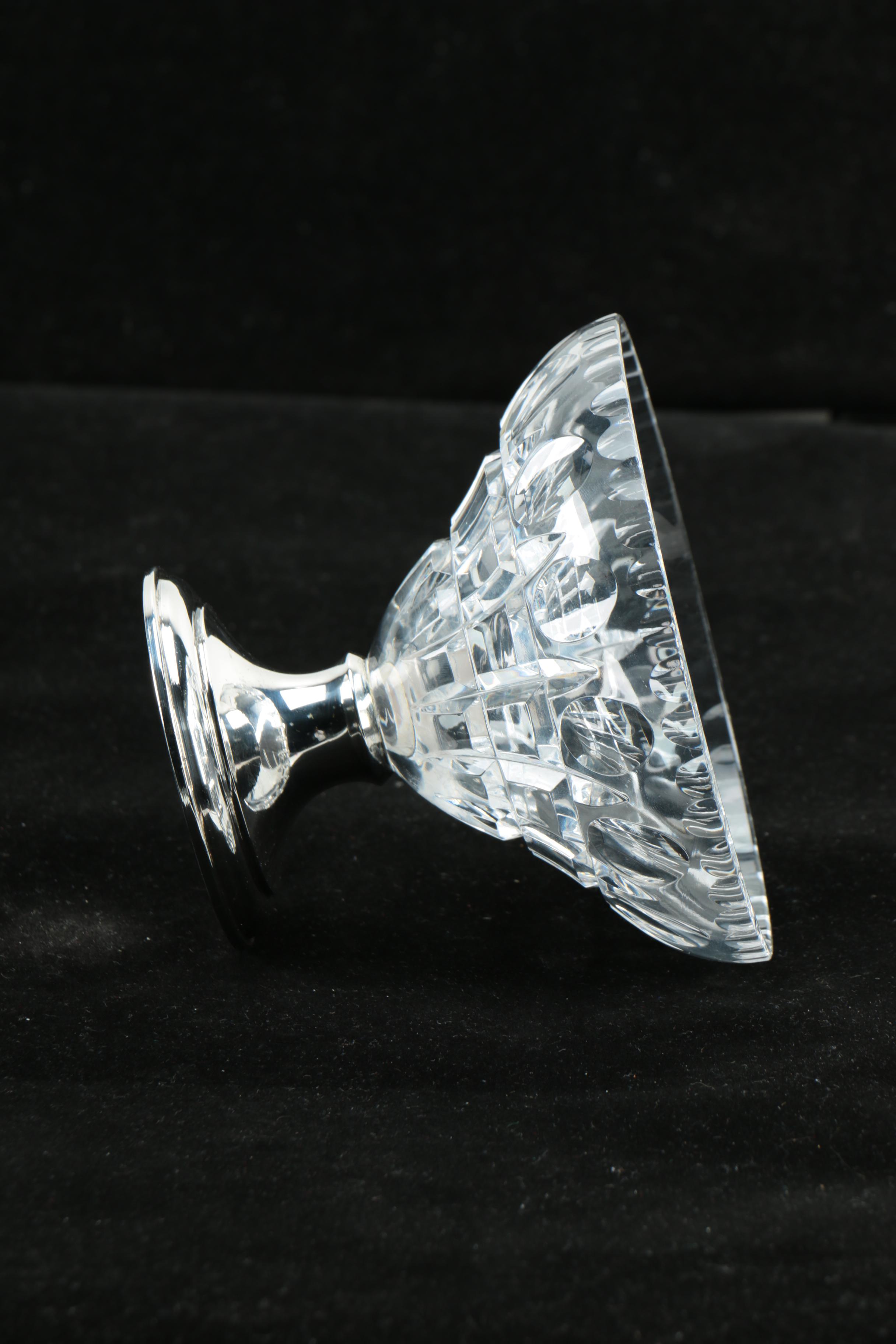 Hawkes Crystal Bowl with Sterling Silver Base