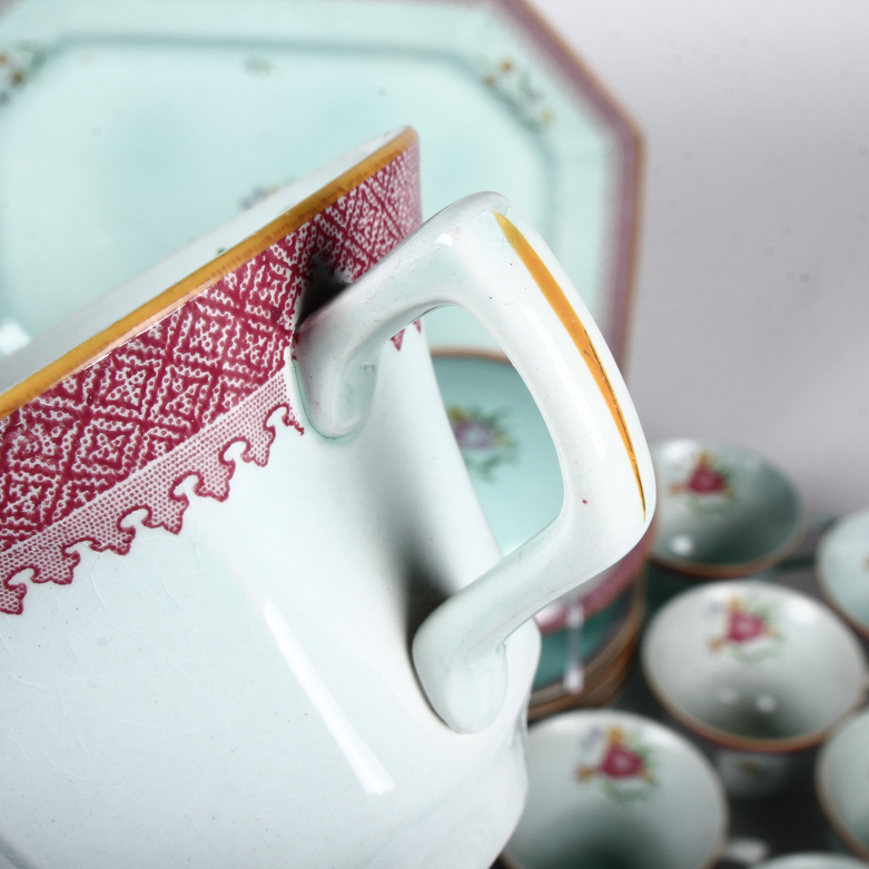 Collection of Adams "Lowestoft" English Ironstone Dishes