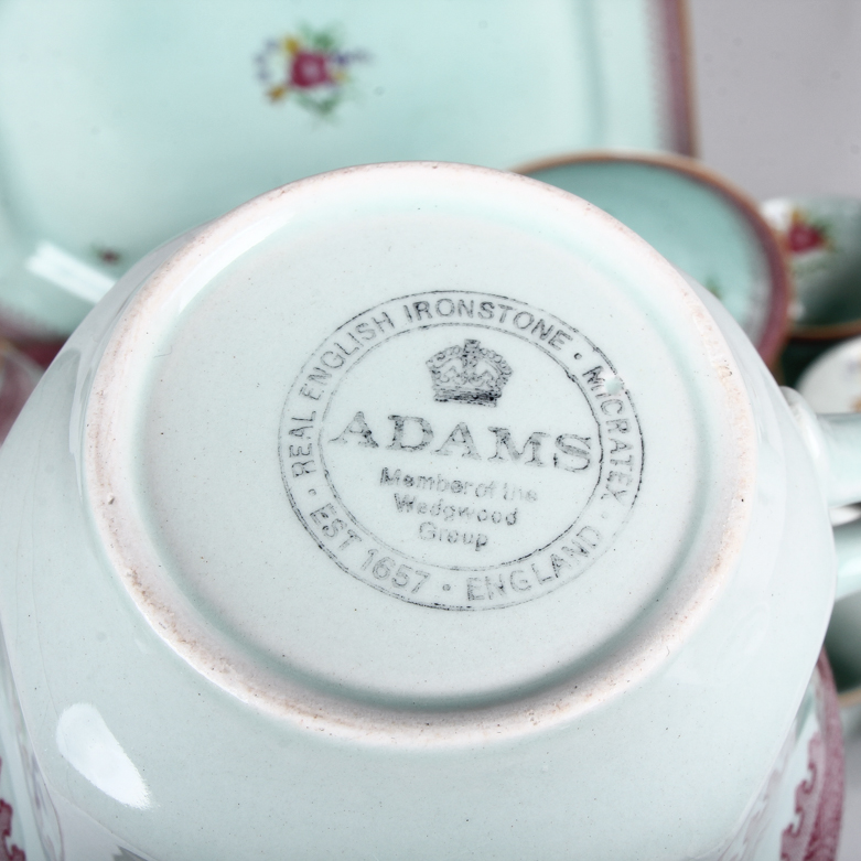 Collection of Adams "Lowestoft" English Ironstone Dishes