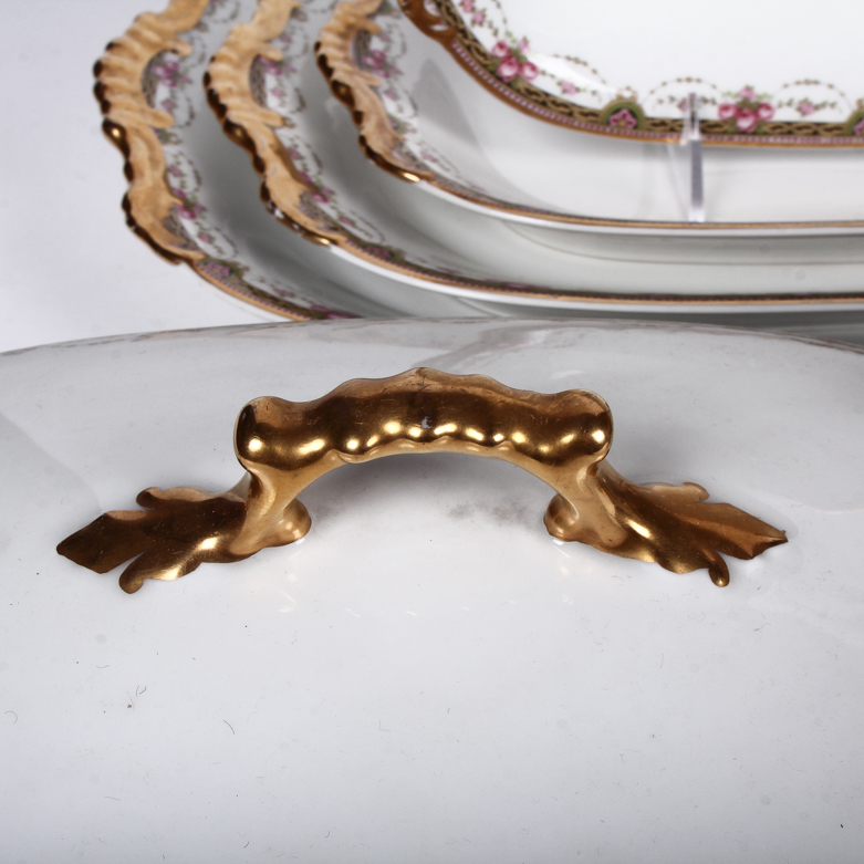 Set of Vignaud Limoges Porcelain Tableware