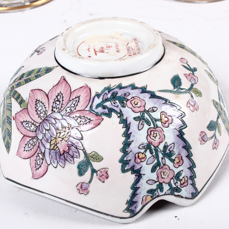 Floral Themed Bowls, Candle Holders, and Vase