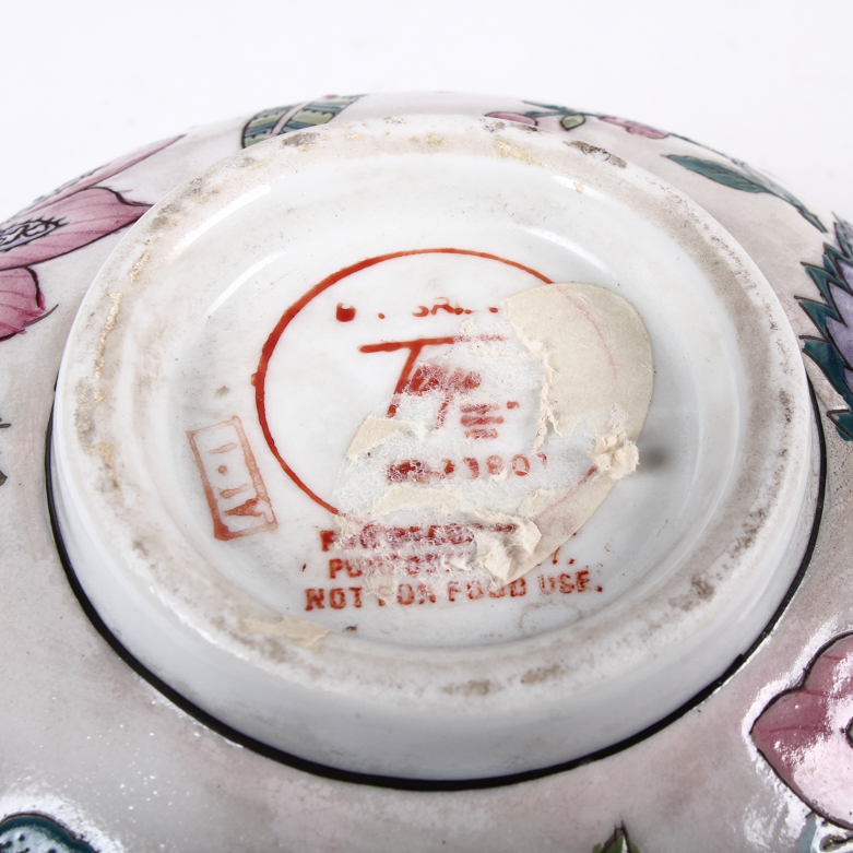 Floral Themed Bowls, Candle Holders, and Vase