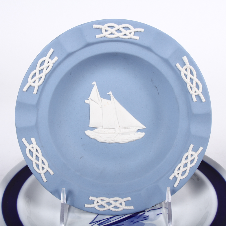 Wedgwood Jasperware and Arabia of Finland Nautical Themed Plates