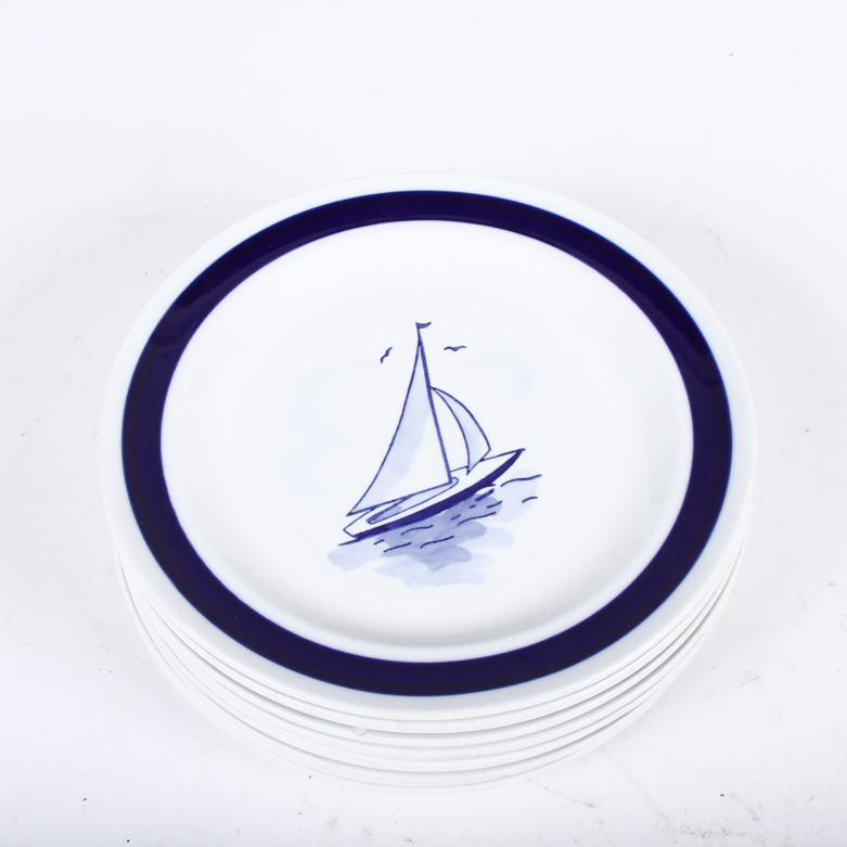 Wedgwood Jasperware and Arabia of Finland Nautical Themed Plates