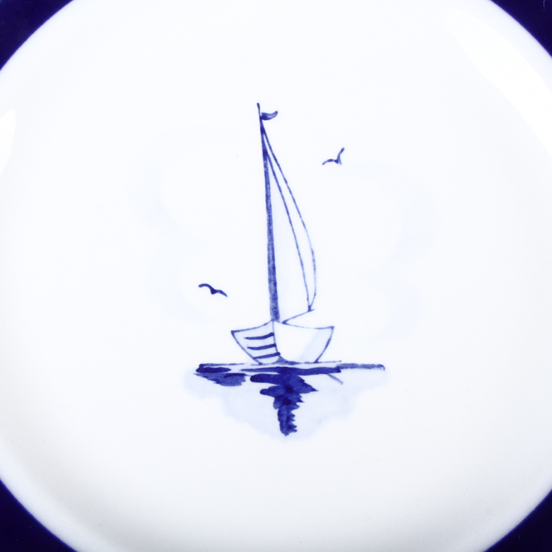 Wedgwood Jasperware and Arabia of Finland Nautical Themed Plates