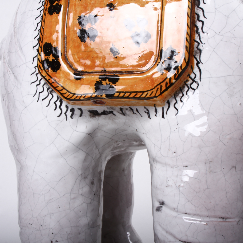 Vintage Ceramic Elephant Stand