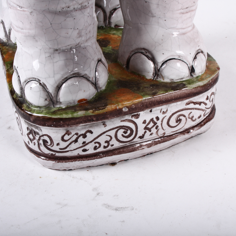 Vintage Ceramic Elephant Stand