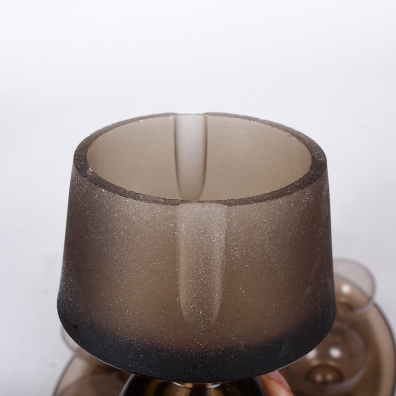 Vintage Mid-Century Smoked Glass Cocktail Set