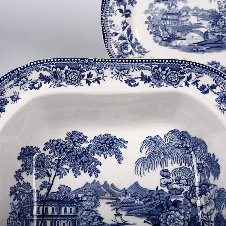Collection of Royal Staffordshire "Tonquin" Tableware by Clarice Cliff