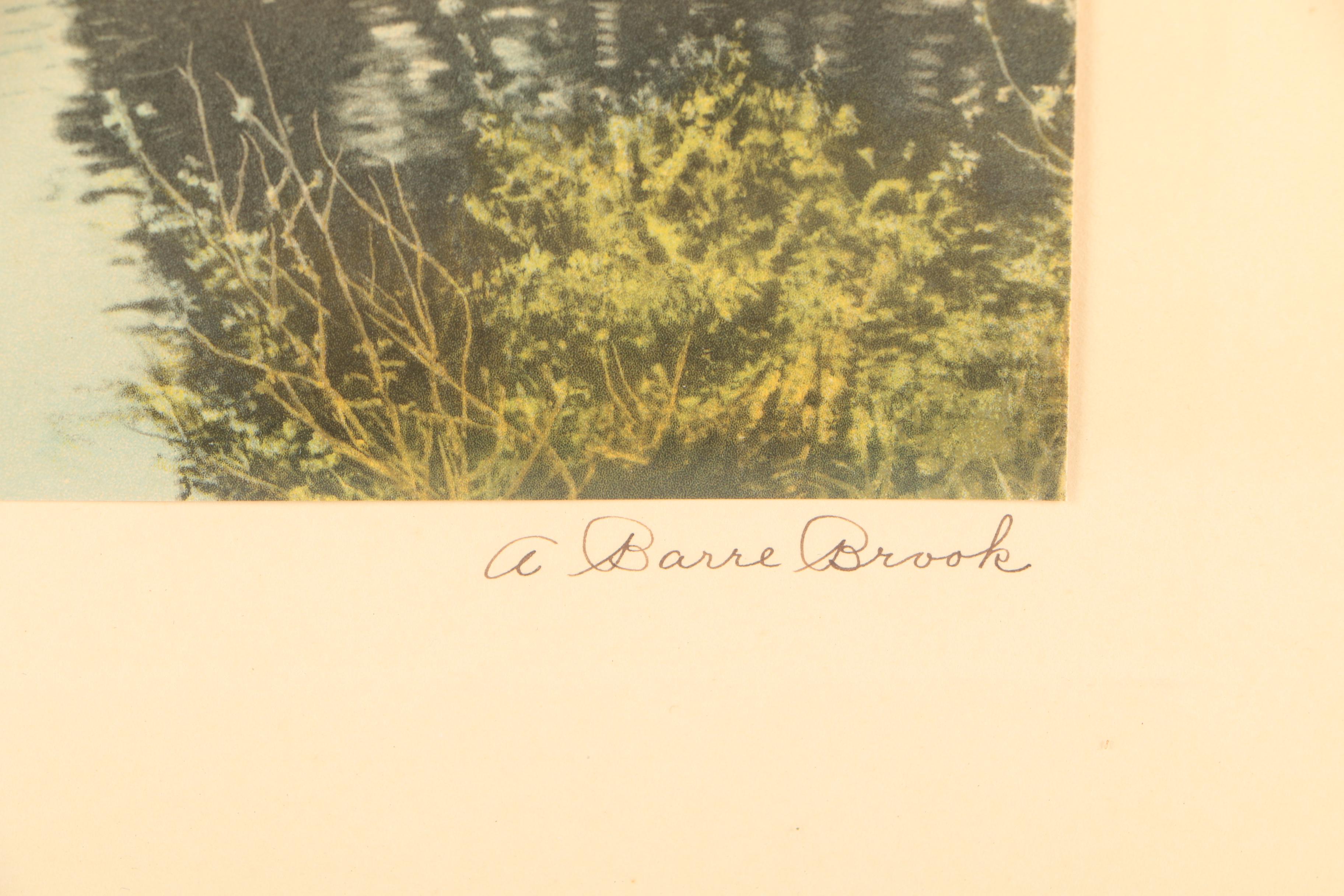 Pair of Collotype Reproductions on Paper After Wallace Nutting Photographs