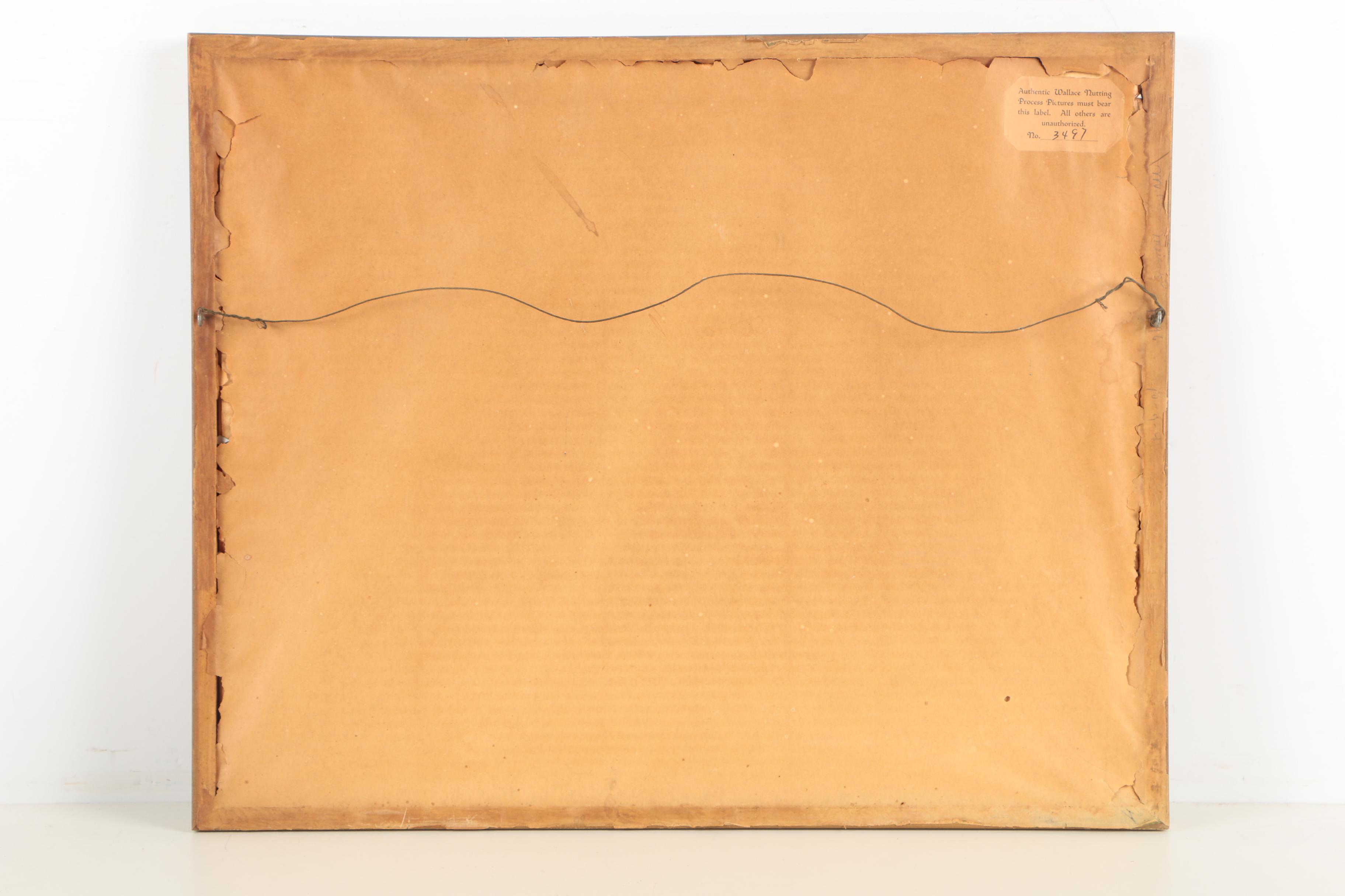 Pair of Collotype Reproductions on Paper After Wallace Nutting Photographs