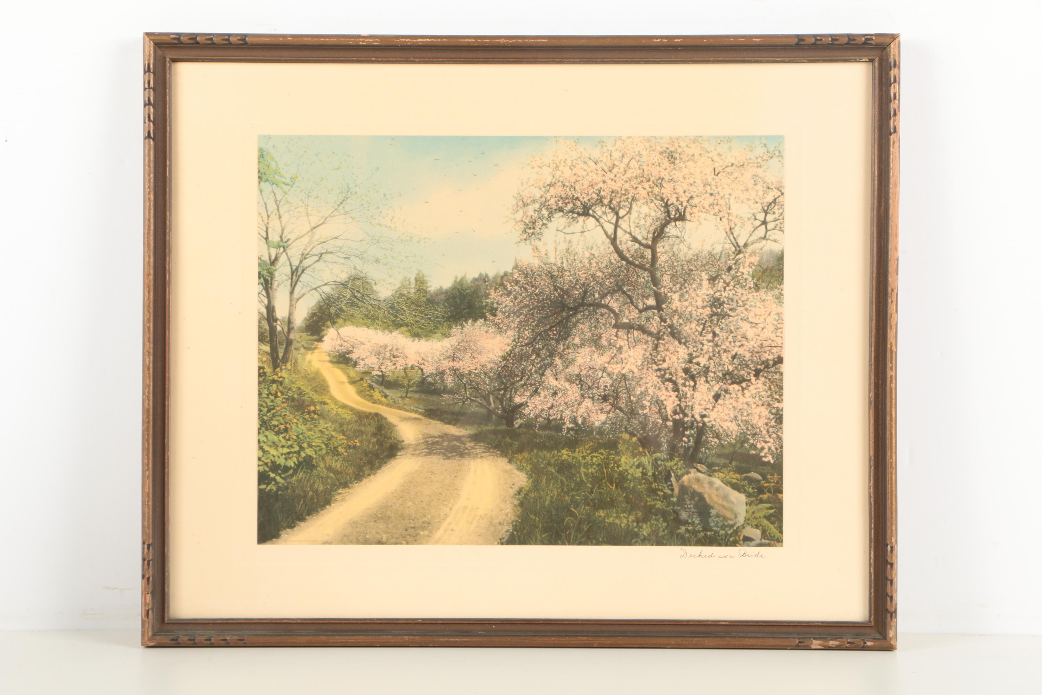 Pair of Collotype Reproductions on Paper After Wallace Nutting Photographs