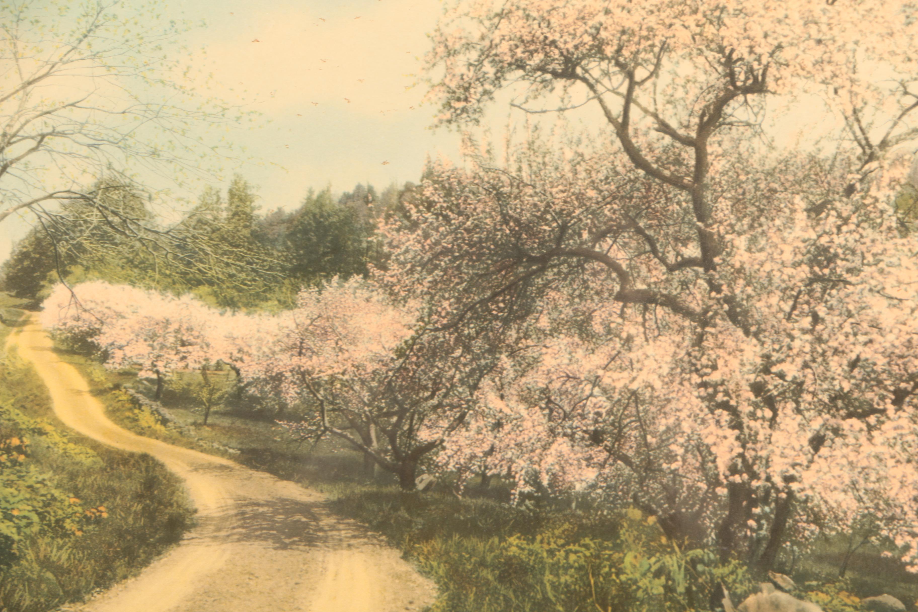 Pair of Collotype Reproductions on Paper After Wallace Nutting Photographs