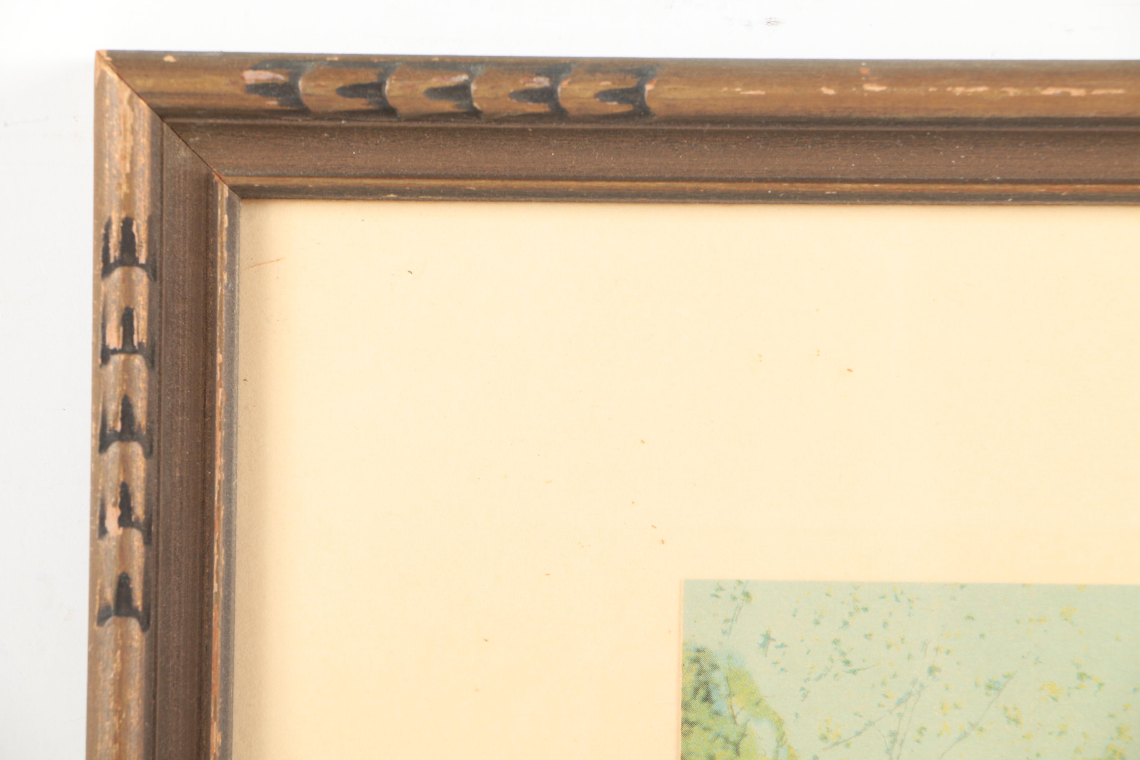 Pair of Collotype Reproductions on Paper After Wallace Nutting Photographs