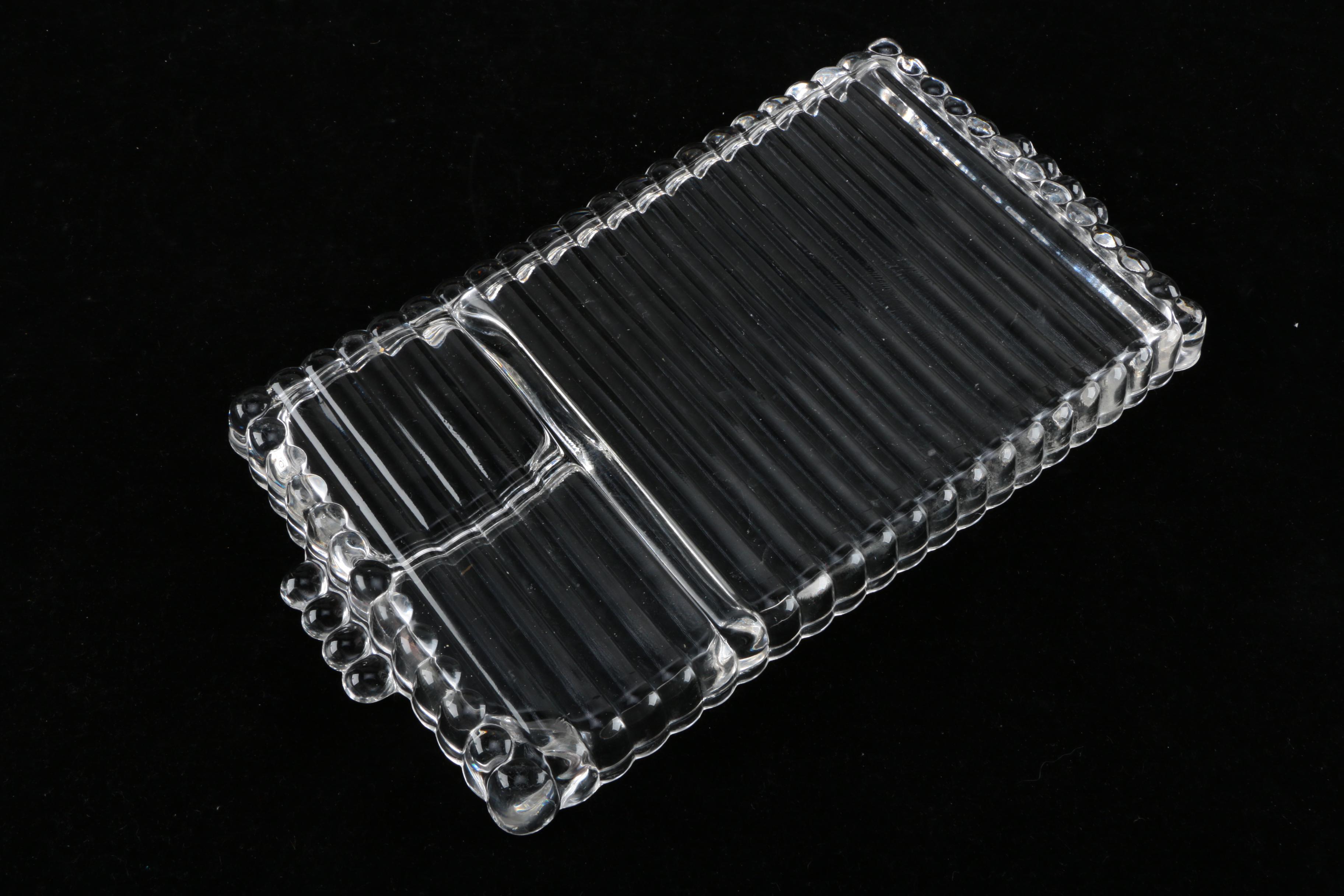 Collection of Glass Snack Sets and Vase