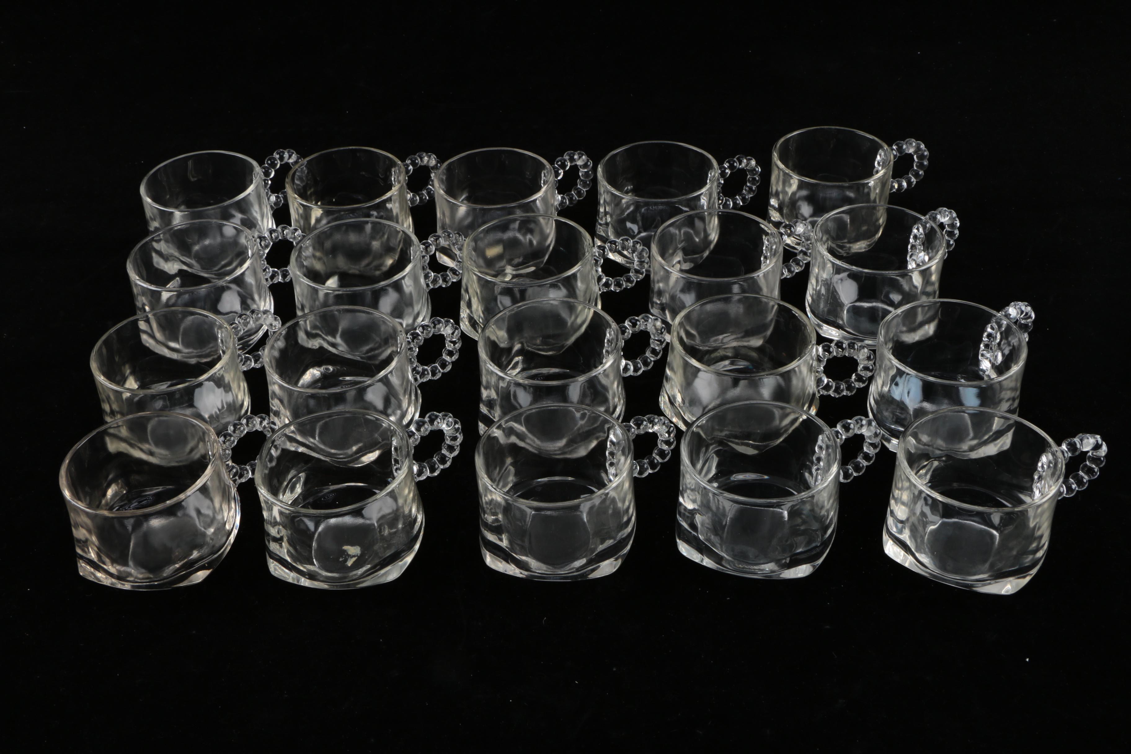 Collection of Glass Snack Sets and Vase