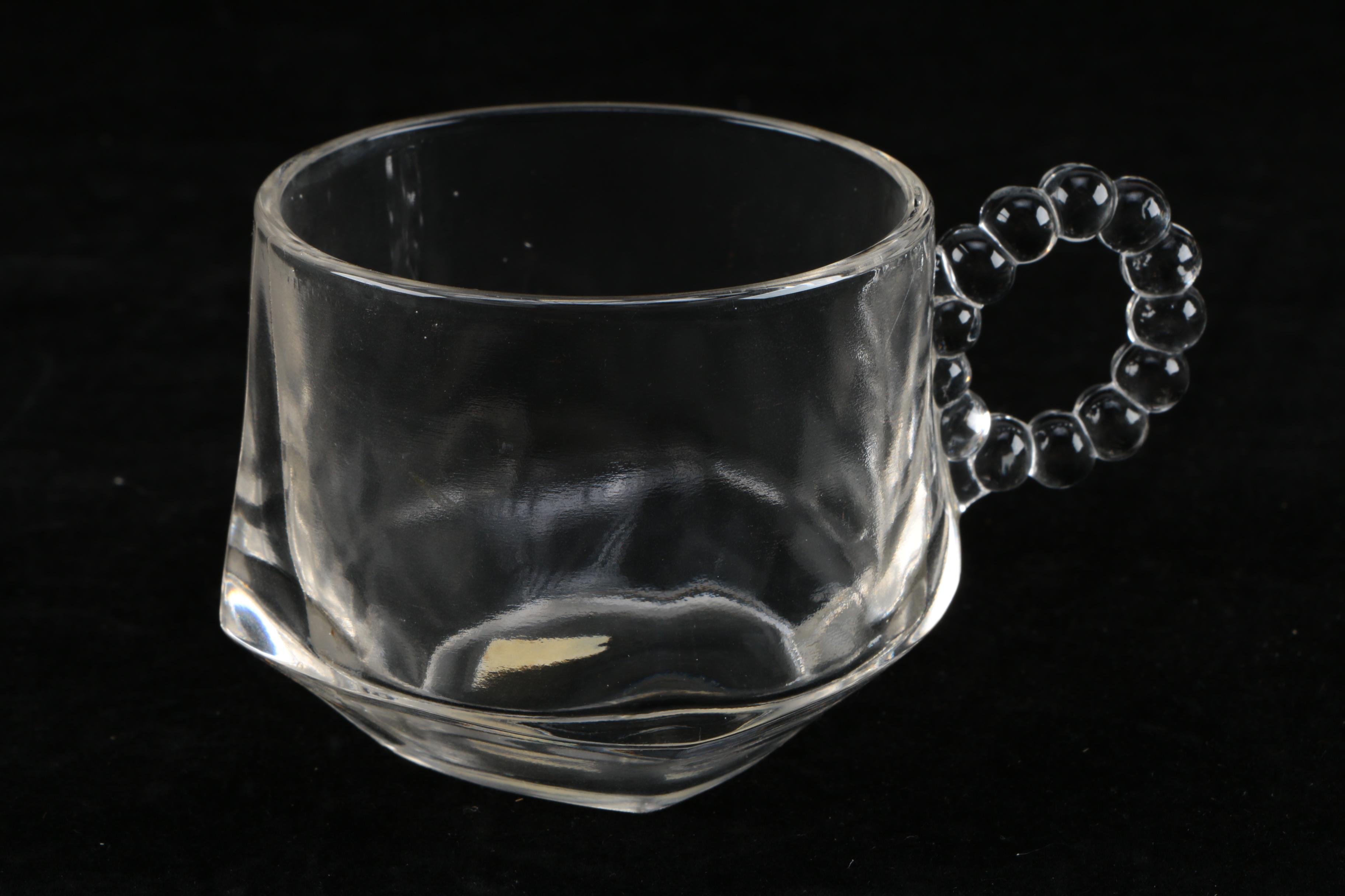 Collection of Glass Snack Sets and Vase