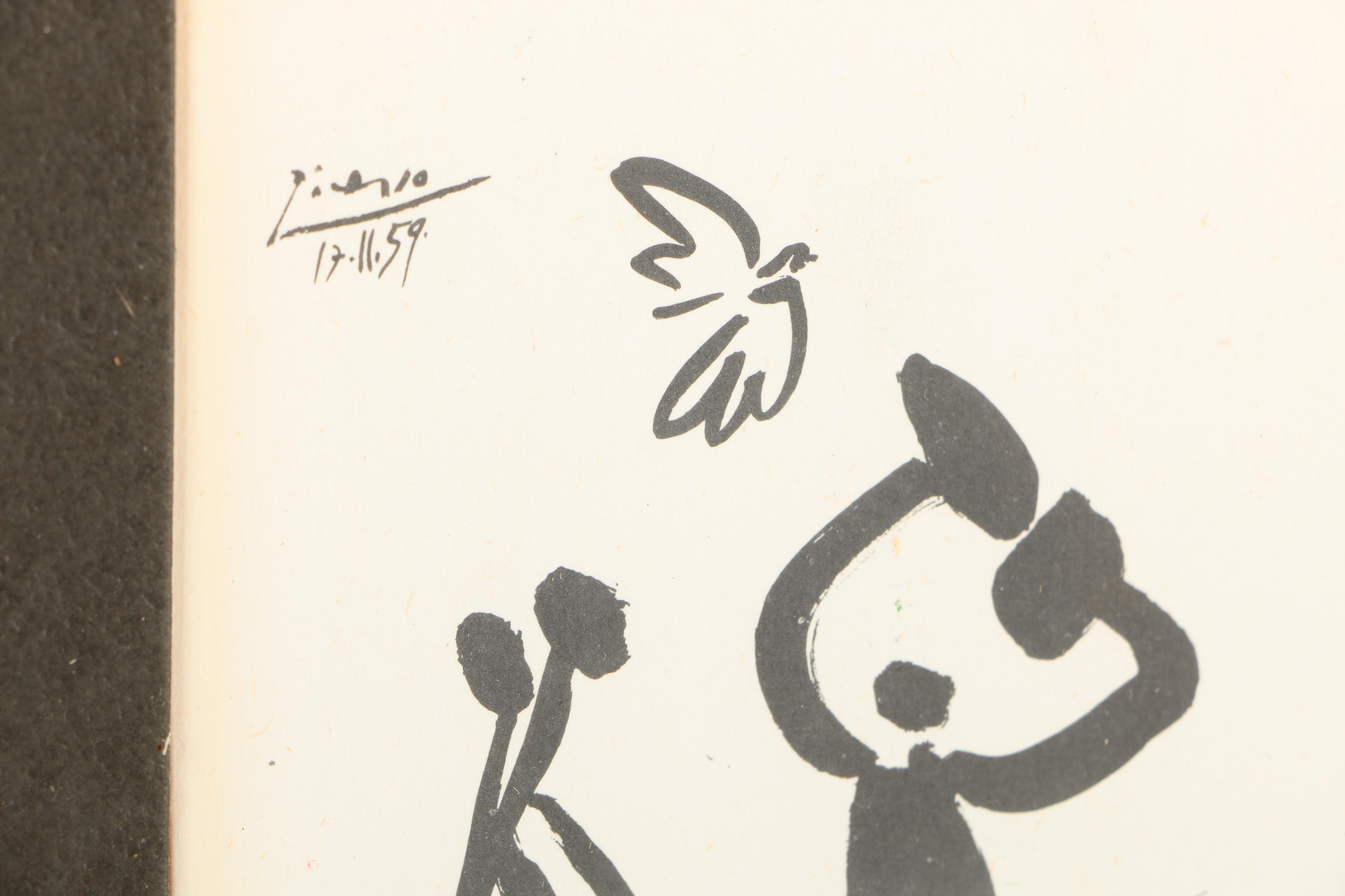 Lithographic Reproductions After Picasso's "Don Quixote" and "Flute Player"