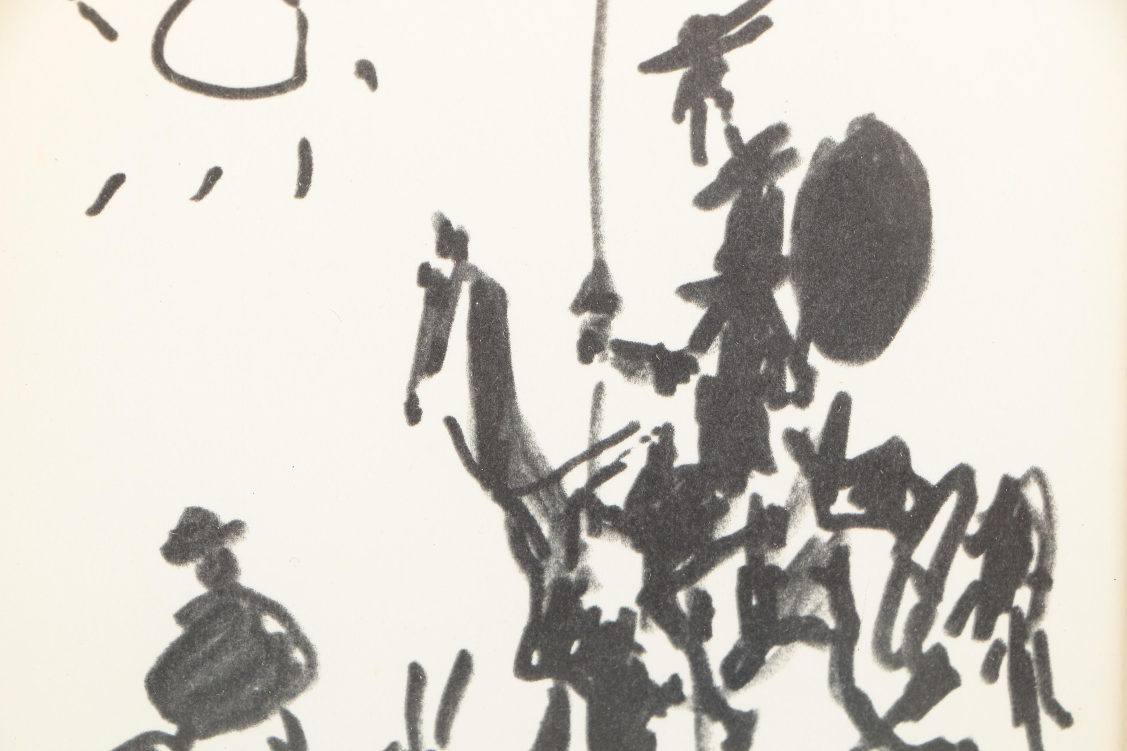 Lithographic Reproductions After Picasso's "Don Quixote" and "Flute Player"