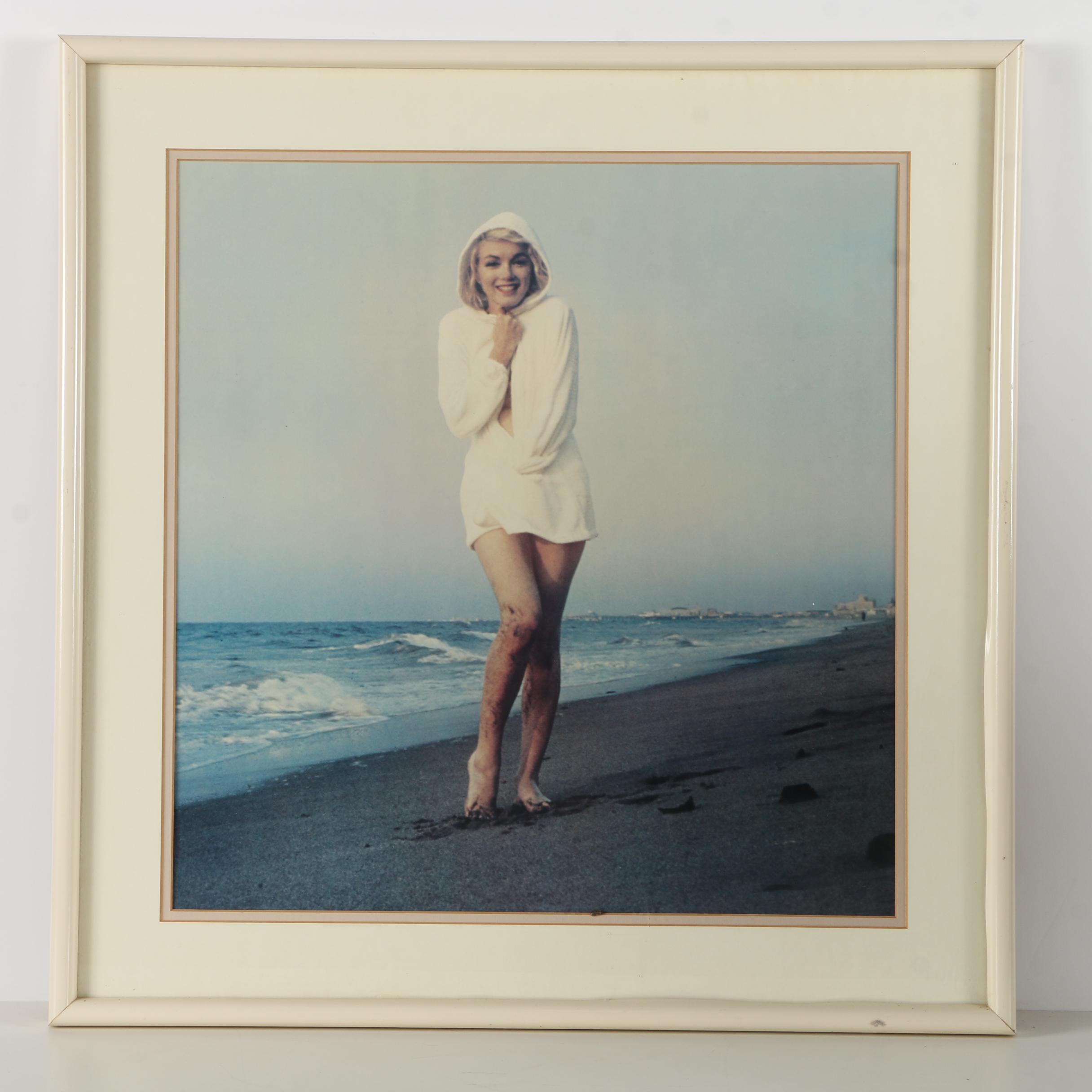 After George Barris Offset Lithograph of Marilyn Monroe at Santa Monica Beach