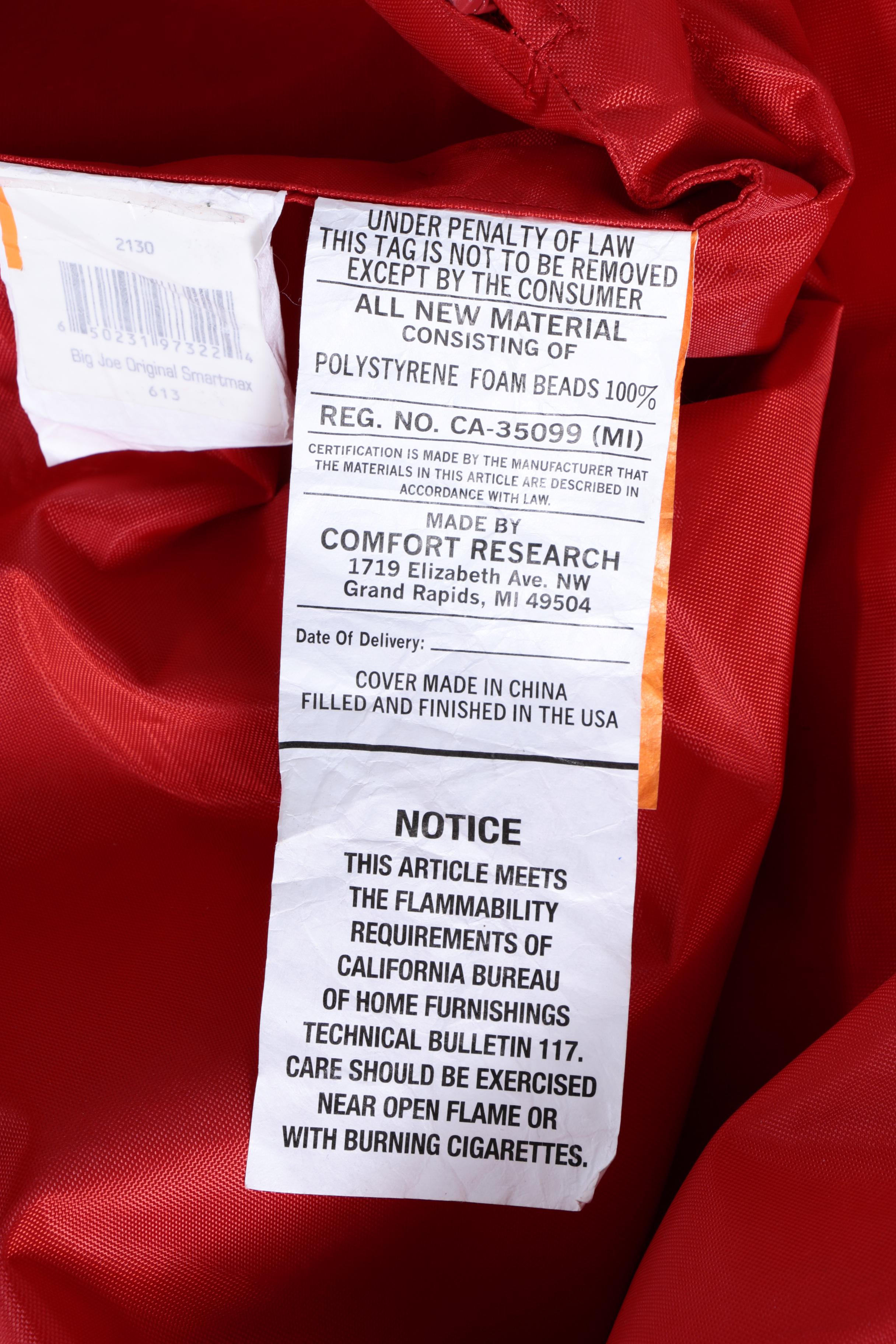 Big Joe Bean Bag by Comfort Research