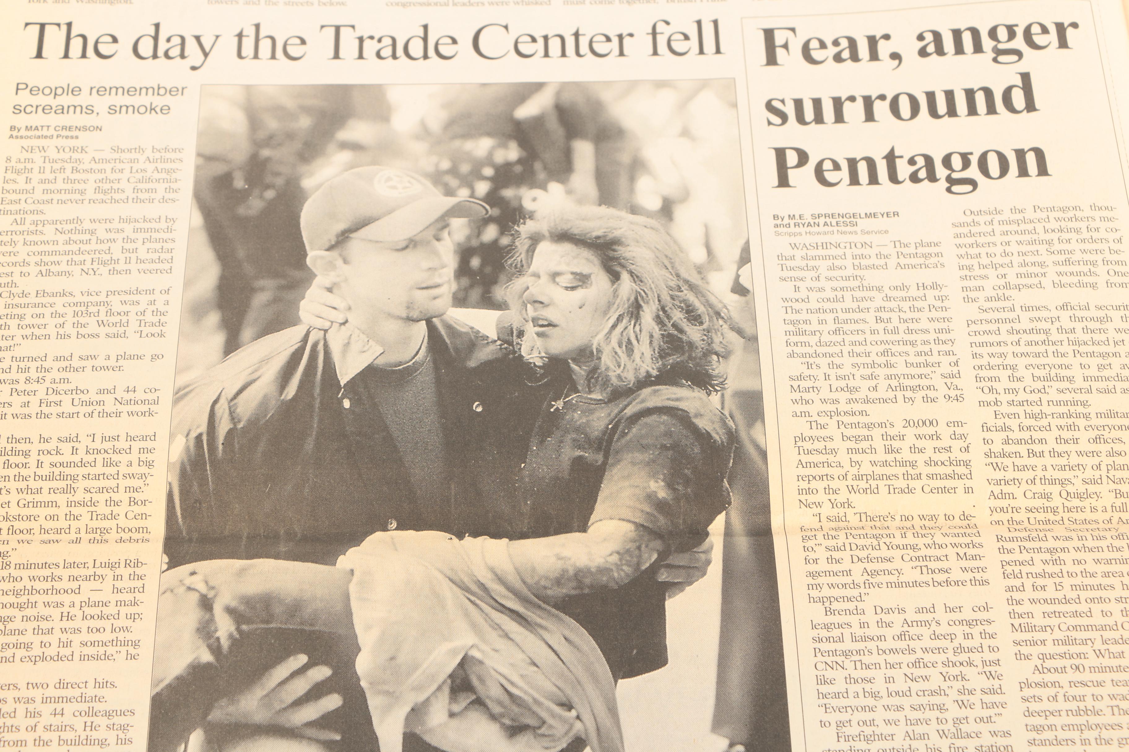 Newspapers Covering 9-11 Aftermath