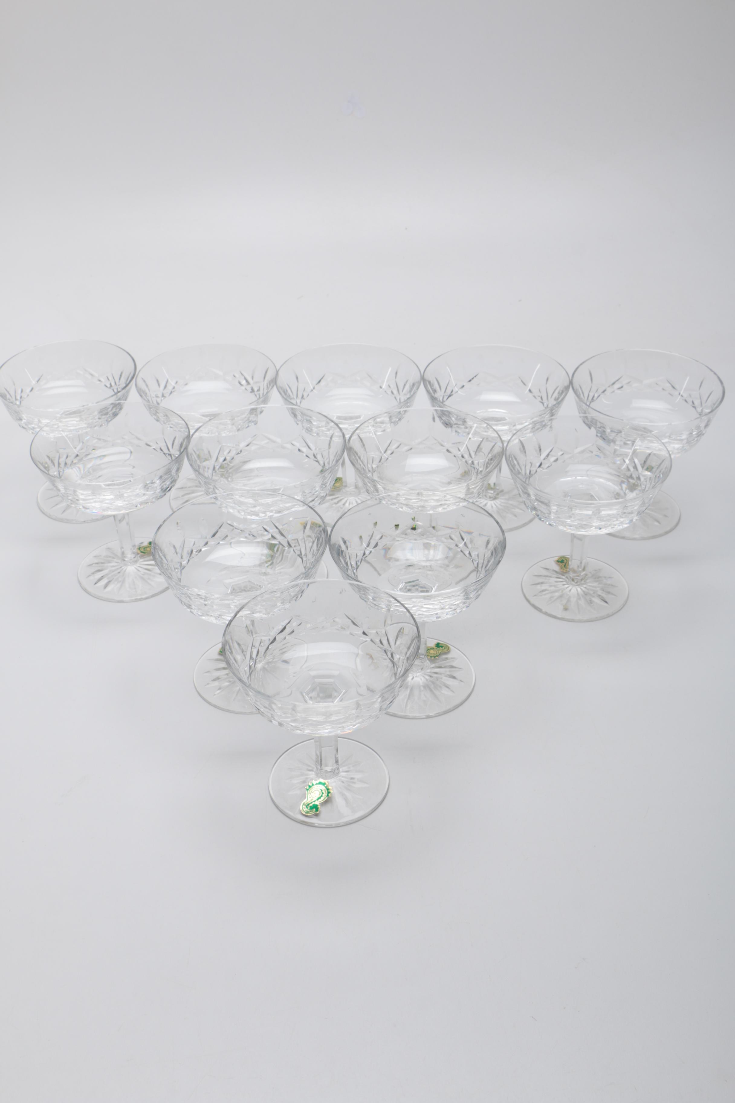 Waterford Crystal "Lismore" Champagne Coupes