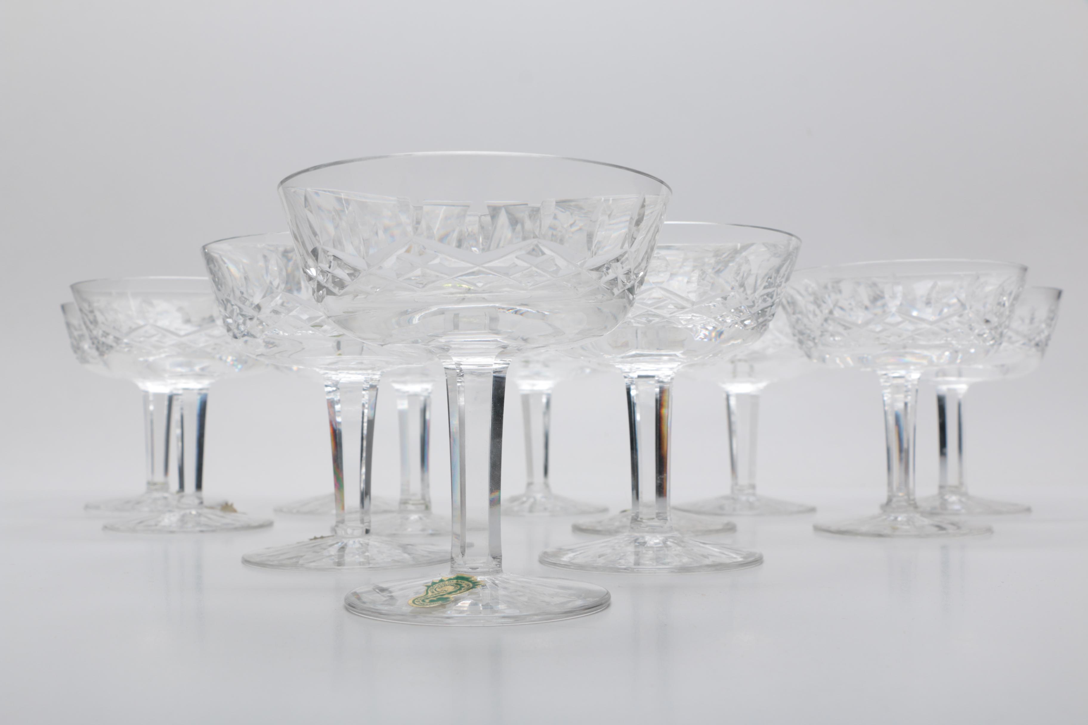 Waterford Crystal "Lismore" Champagne Coupes
