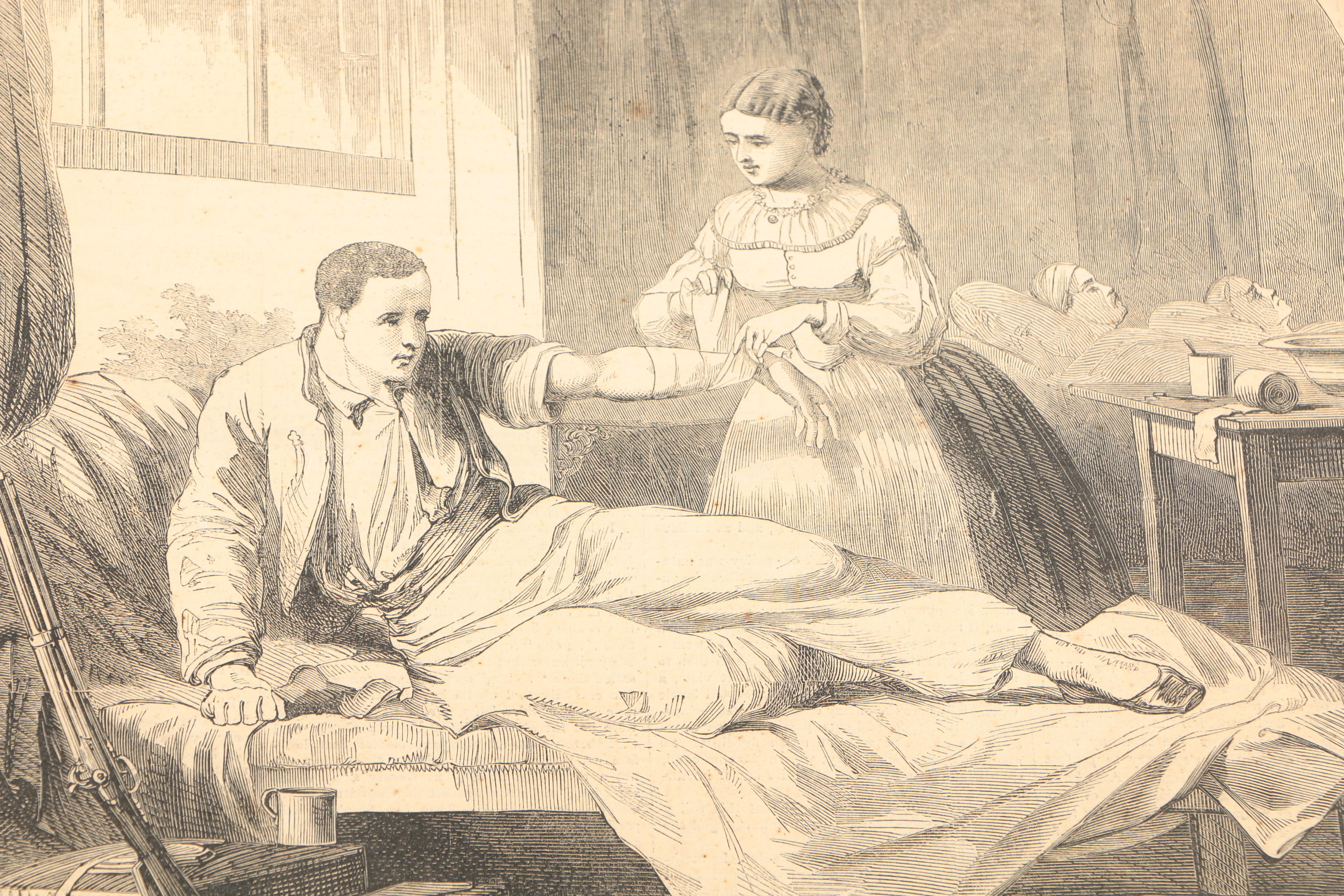 Pair of Antique Issues of "Harper's Weekly" Including Lincoln's Death