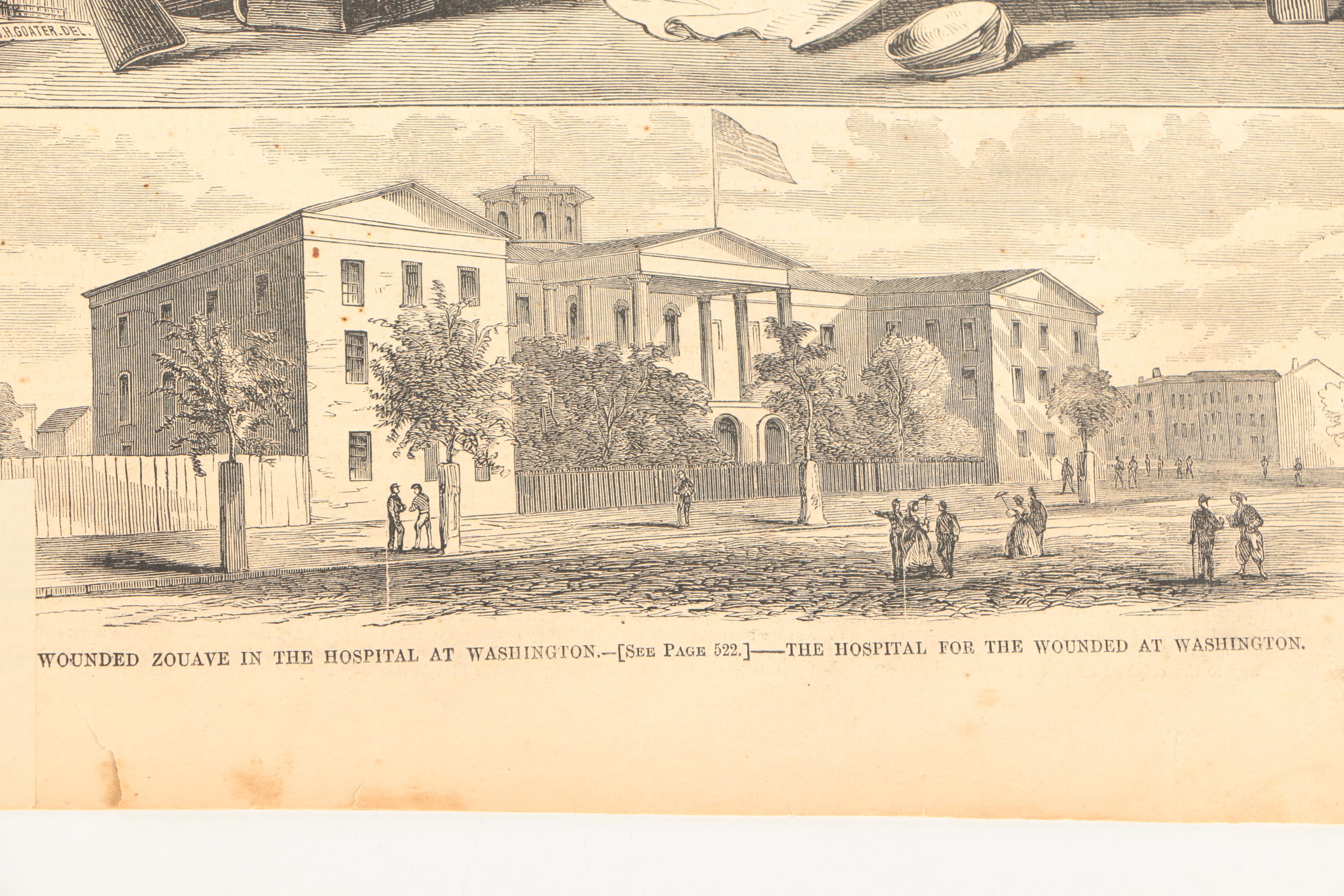 Pair of Antique Issues of "Harper's Weekly" Including Lincoln's Death