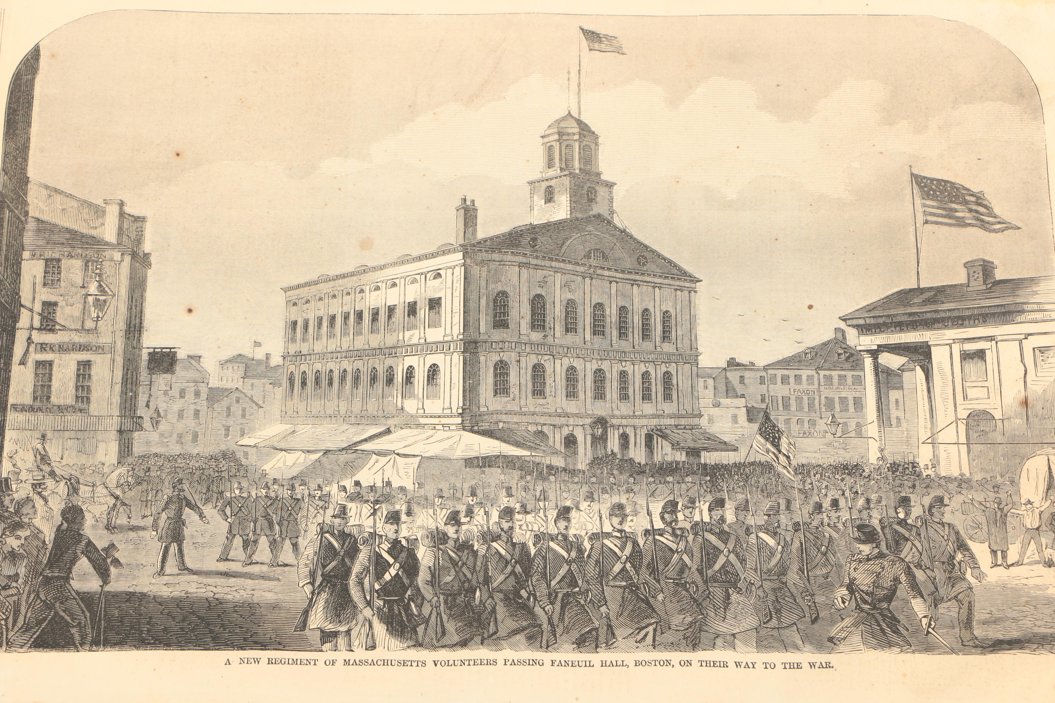 Pair of Antique Issues of "Harper's Weekly" Including Lincoln's Death