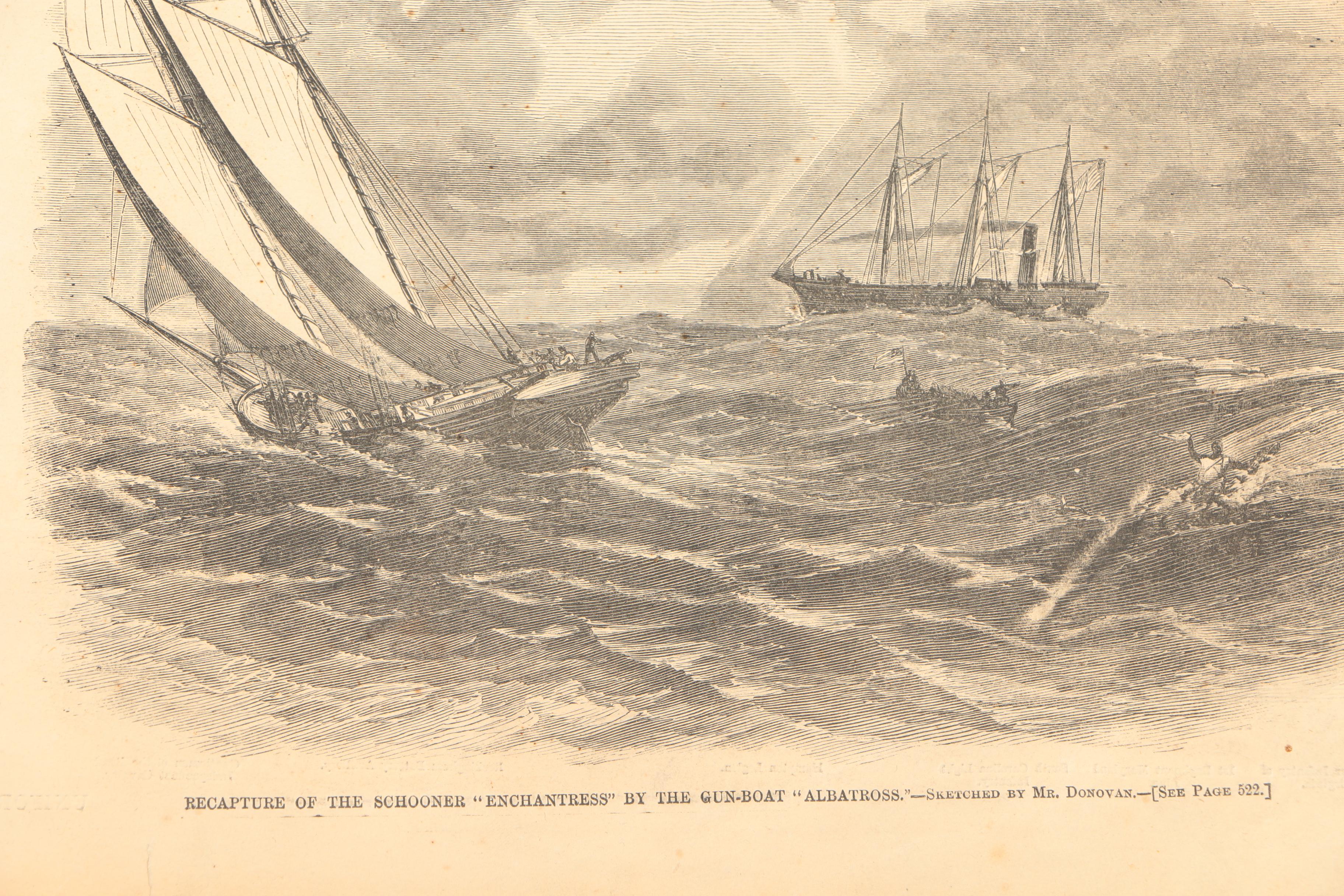 Pair of Antique Issues of "Harper's Weekly" Including Lincoln's Death