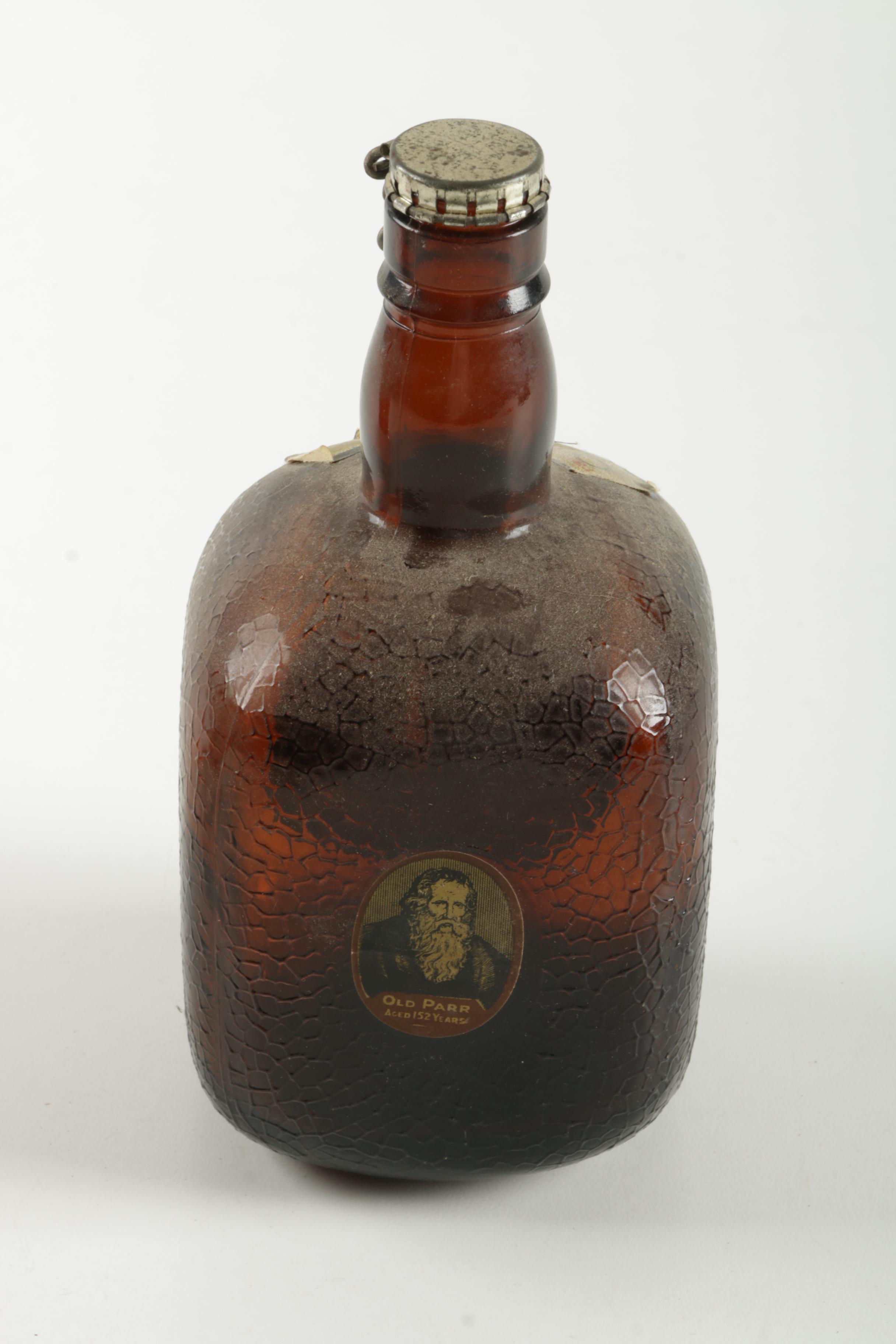 Vintage Glass Whiskey Bottles